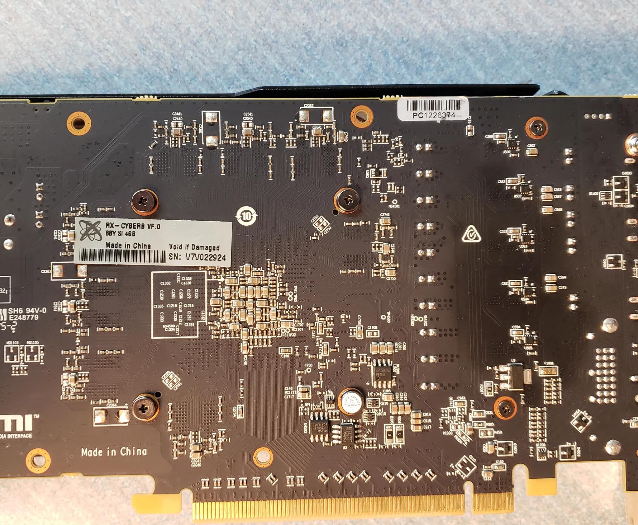 HIS RX 570 graphics card 4gb