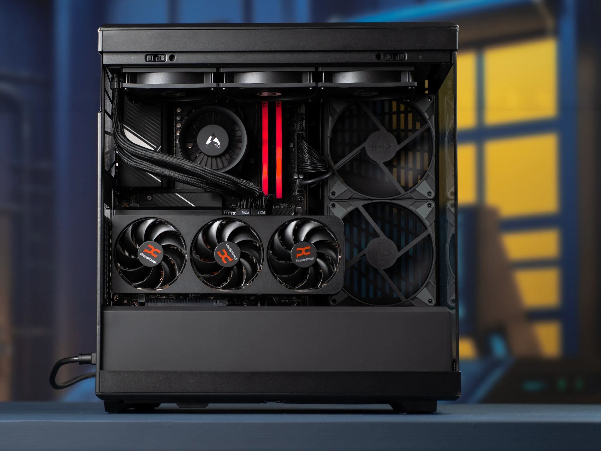 “DeuxDarc X” RX 9070 XT Ryzen 7 7800X3D 48GB 2TB Windows 11 Gaming PC Powerhouse - Dark Edition