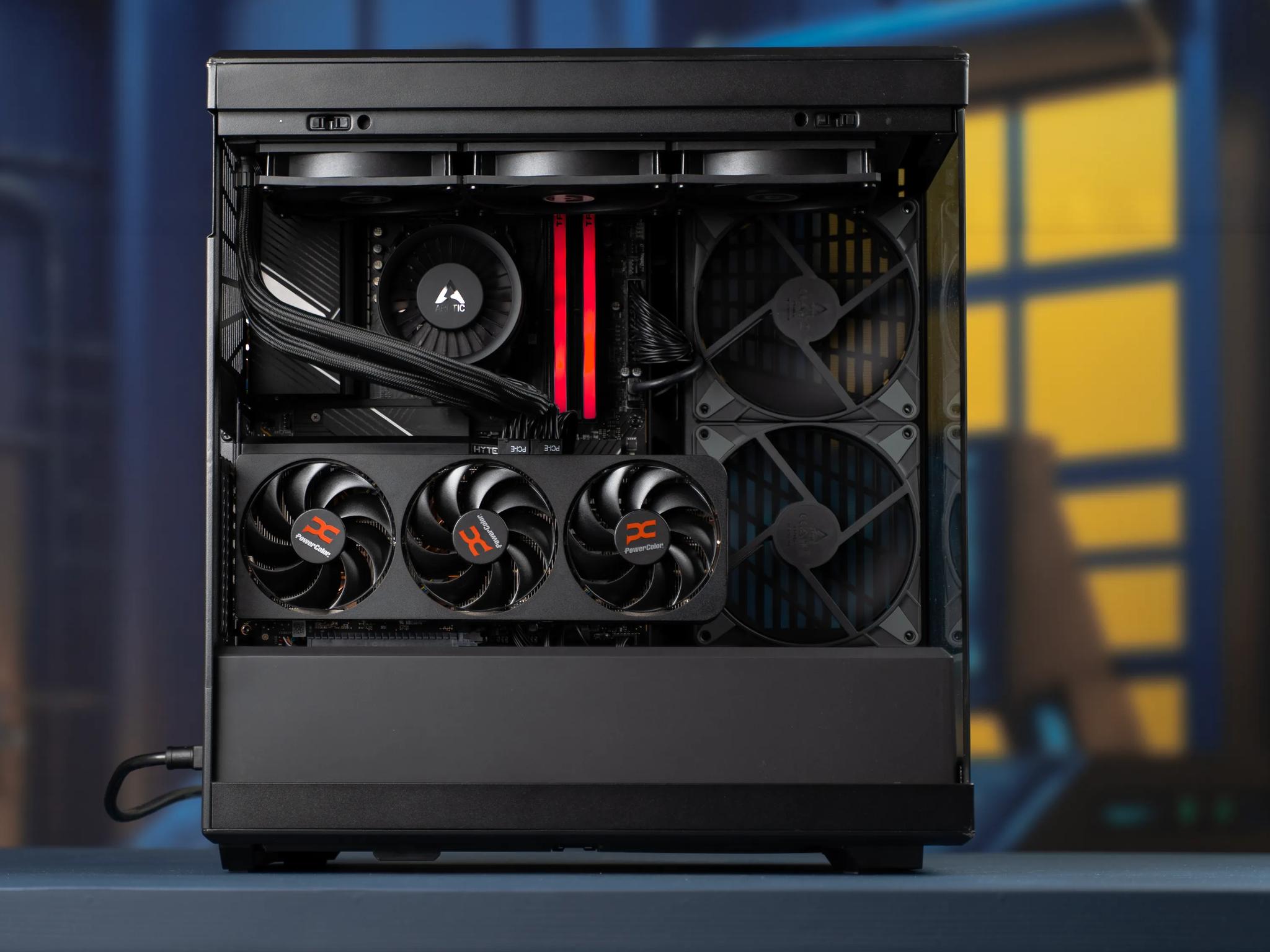 “DeuxDarc X” RX 9070 XT Ryzen 7 7800X3D 48GB 2TB Windows 11 Gaming PC Powerhouse - Dark Edition