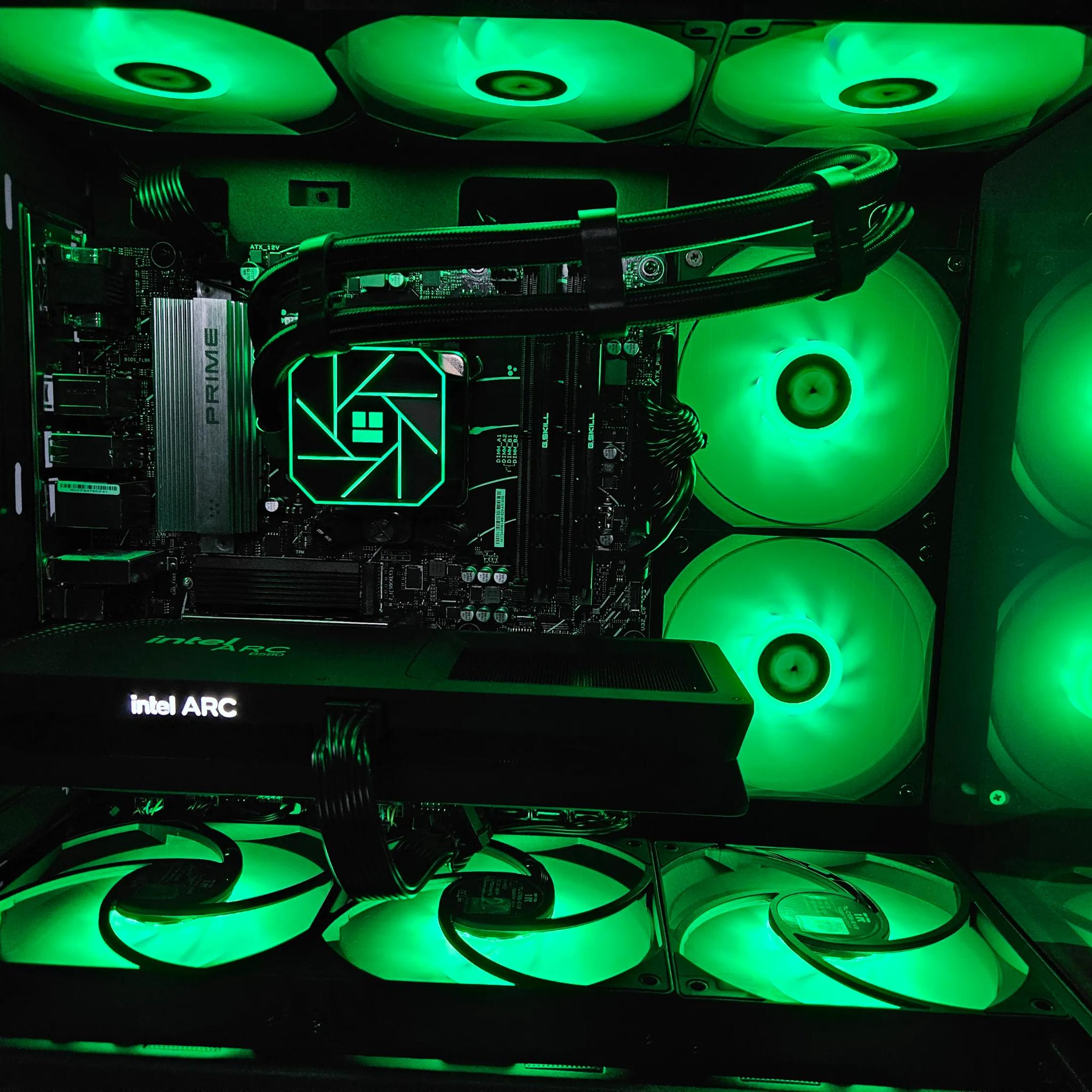 Limited time 2TB SSD UPGRADE! Liquid cooled Ryzen 5 / 32GB DDR5 / 2TB SSD / Intel ARC B580 12GB
