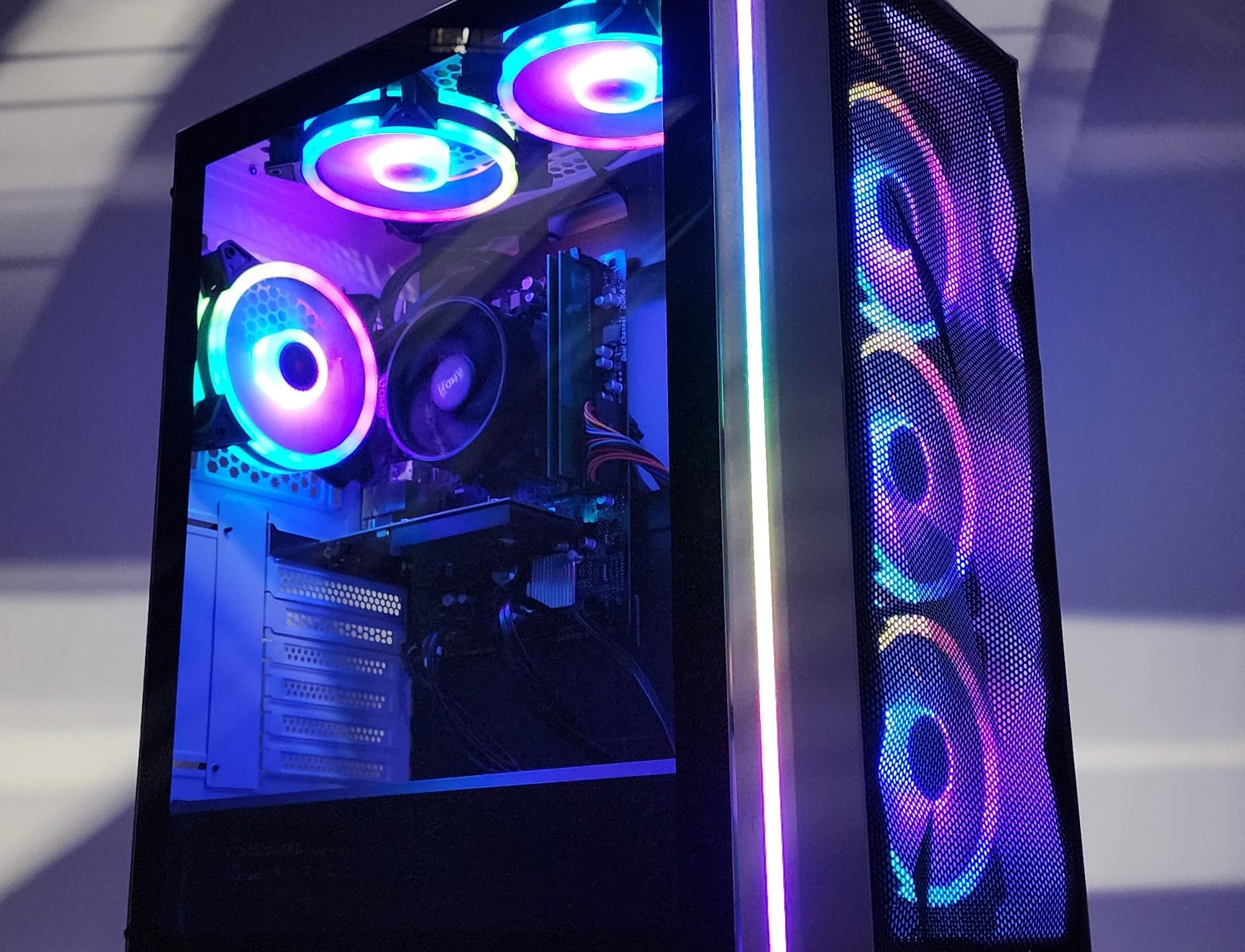 Gaming PC Ryzen 5 3600 16GB RAM 256GB SSD + 1TB HDD GT 1030 2GB Win11 Computer