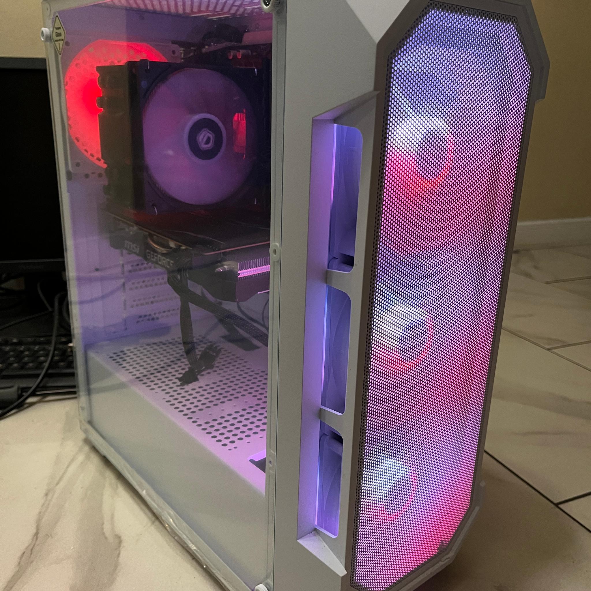 🟠🔥NVIDIA RTX 2070, Intel i7-7700k, 12GB RAM, 500 GB SSD, High Performance RGB Gaming PC 🖥️🟢