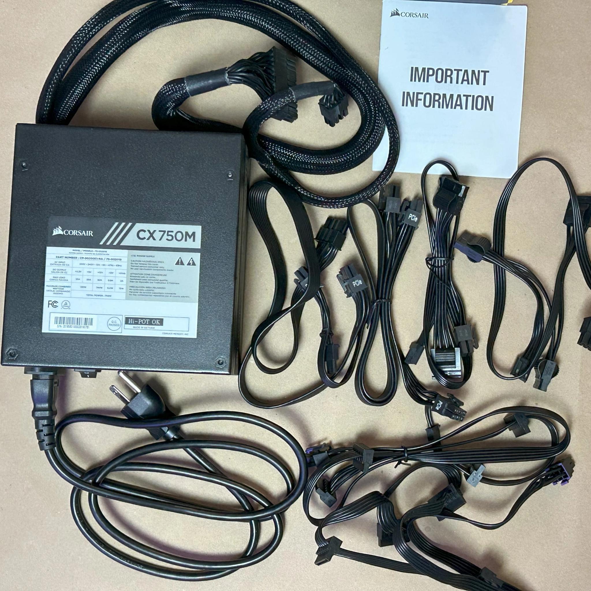 Corsair CXM 750 W 80+ Bronze Certified Semi-modular ATX Power Supply