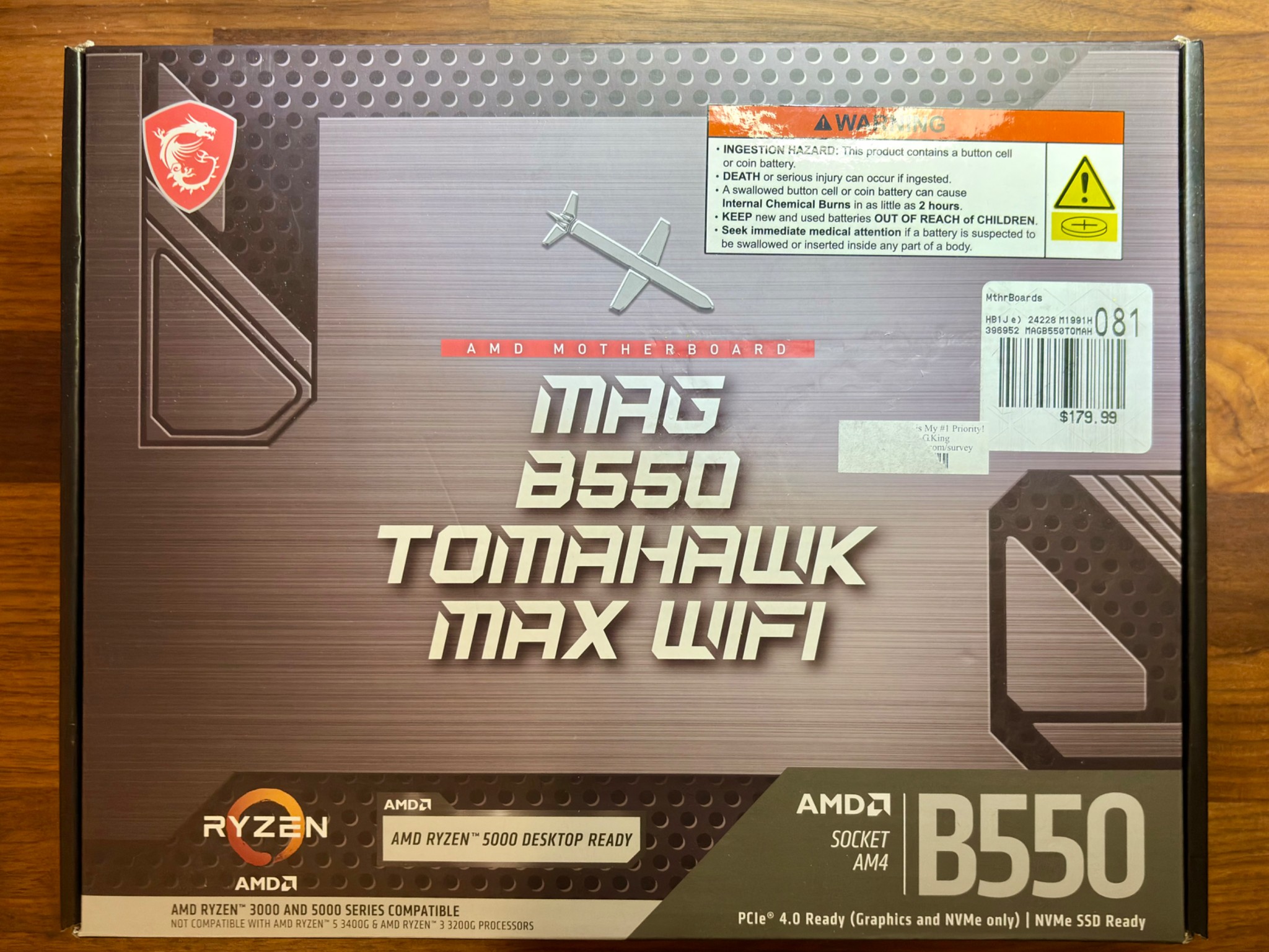 MSI MAG B550 TOMAHAWK MAX WIFI