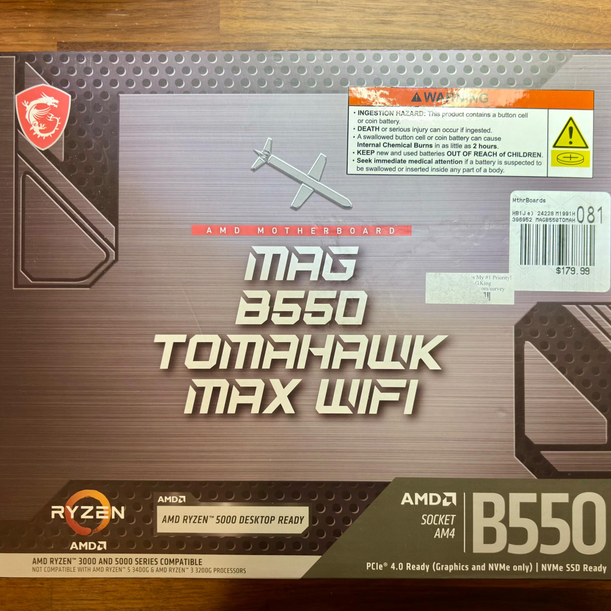 MSI MAG B550 TOMAHAWK MAX WIFI