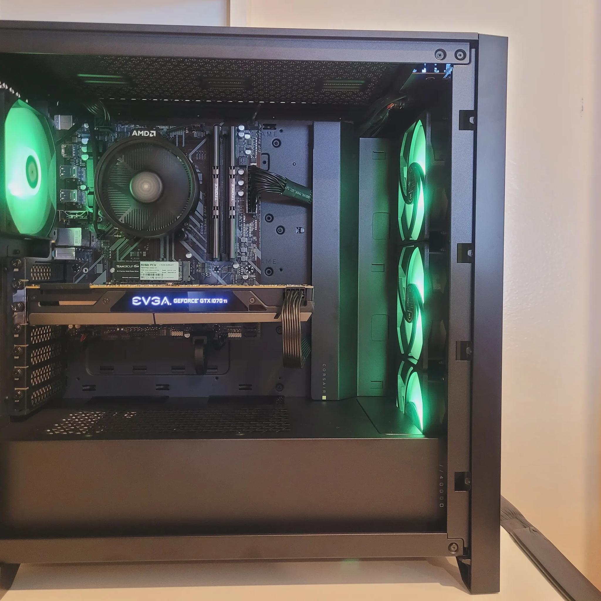 Budget RGB Ryzen GTX Gaming PC | Ryzen 5 2600 | GTX 1070ti | 16GB Ram | Budget Gaming PC Desktop