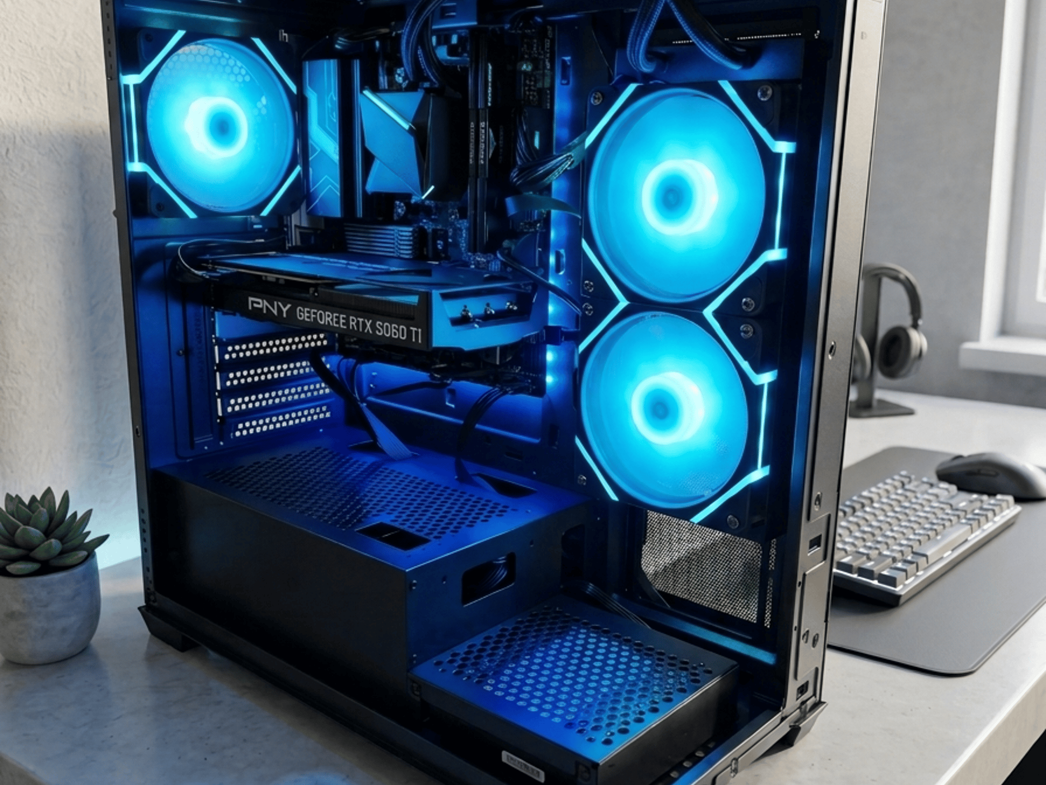 Échelon REQUIEM - 5060TI- 2TB Gen5 - 2TB HDD -1440p