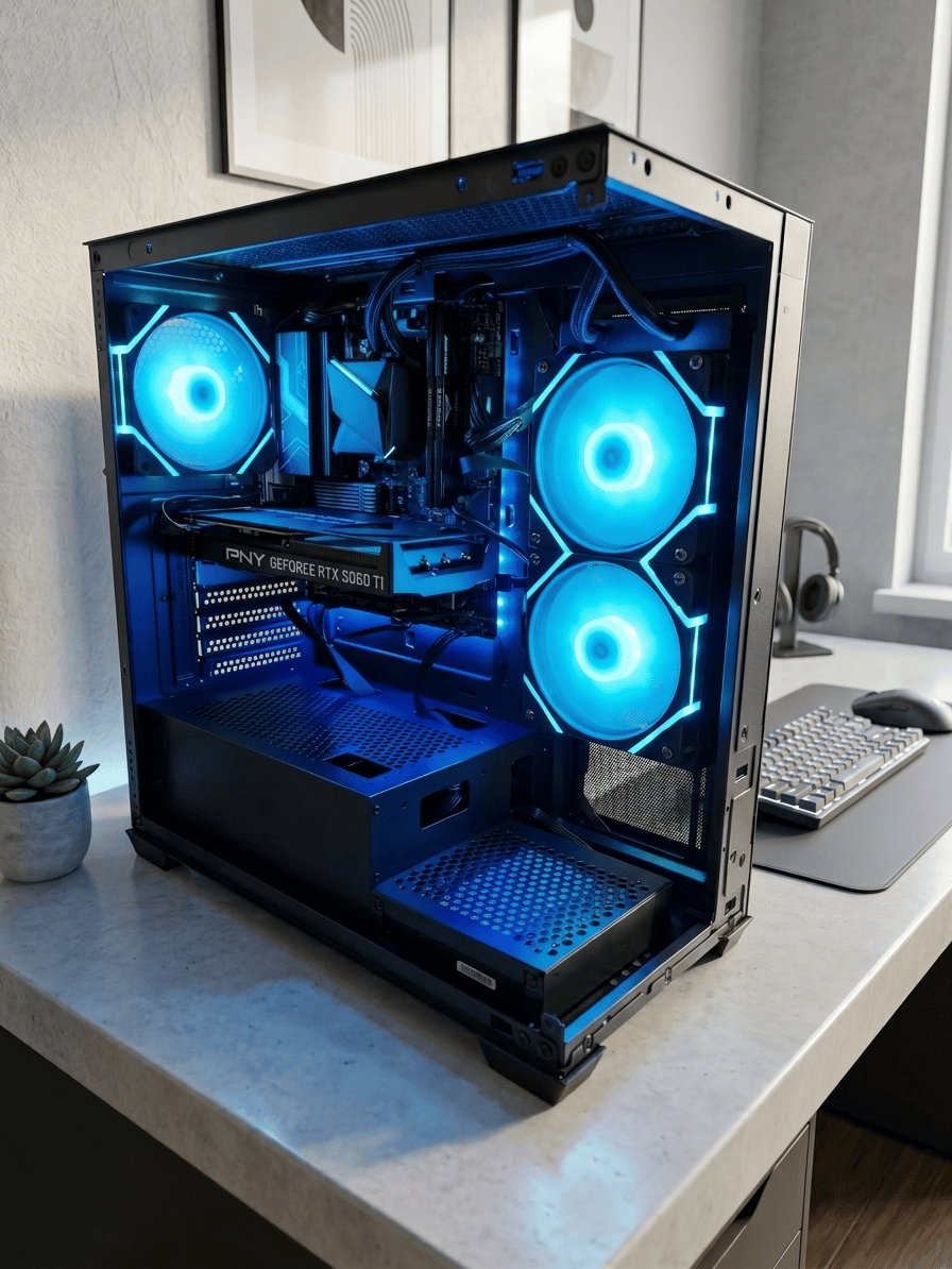 Échelon REQUIEM - AM5 Ryzen 9600X -5060TI- 2TB Gen5 - 2TB HDD -1440p