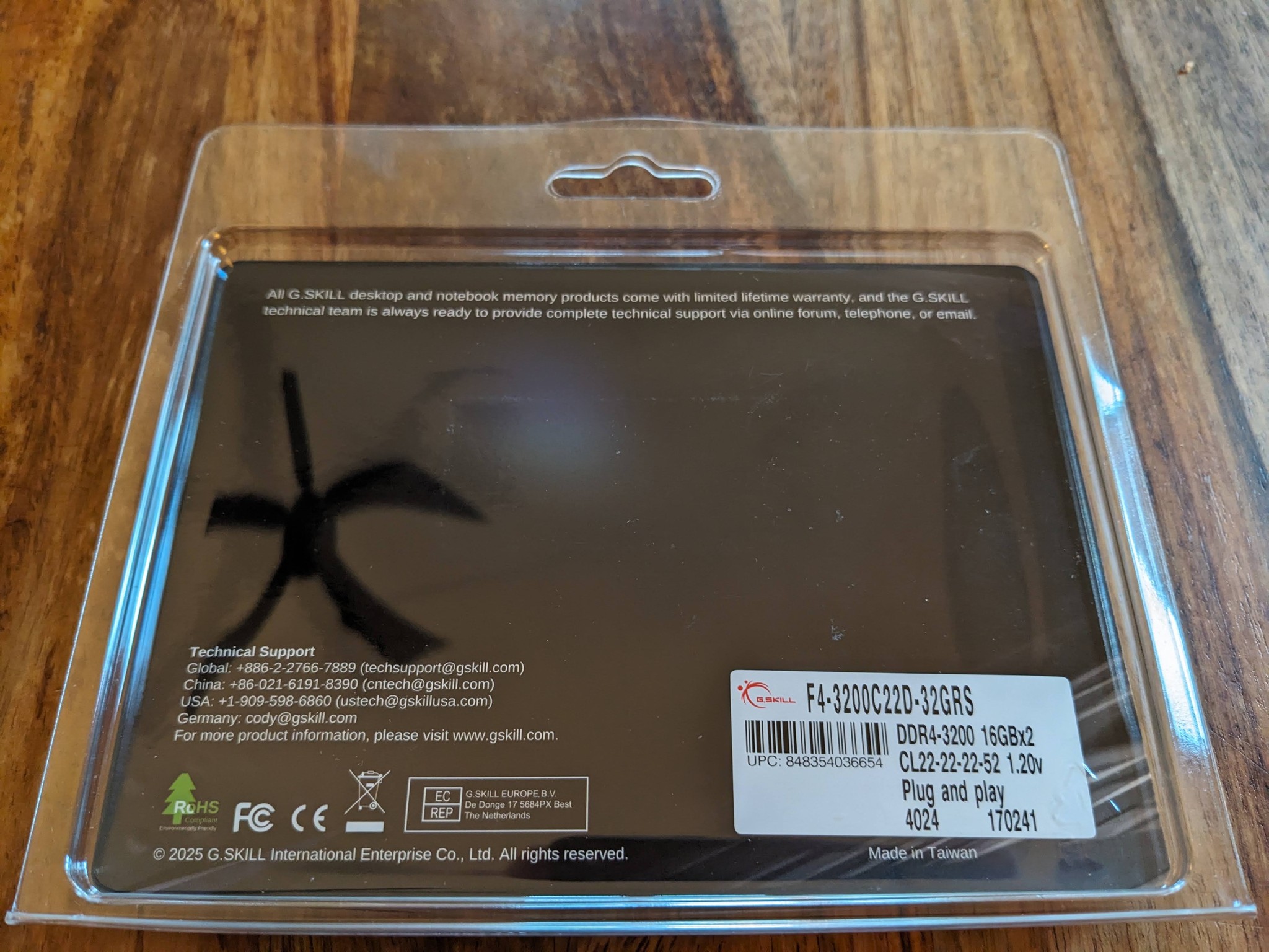 32GB G.SKILL RIPJAWS DDR SO-DIMM 3200MT CL22 -Brand New In Box!