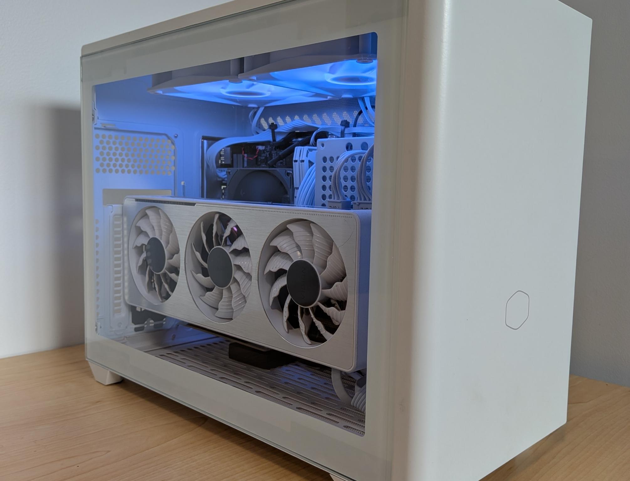 White ITX Gaming PC: Ryzen 5 5500 | RTX 3070 | 16GB DDR4 | 1TB SSD