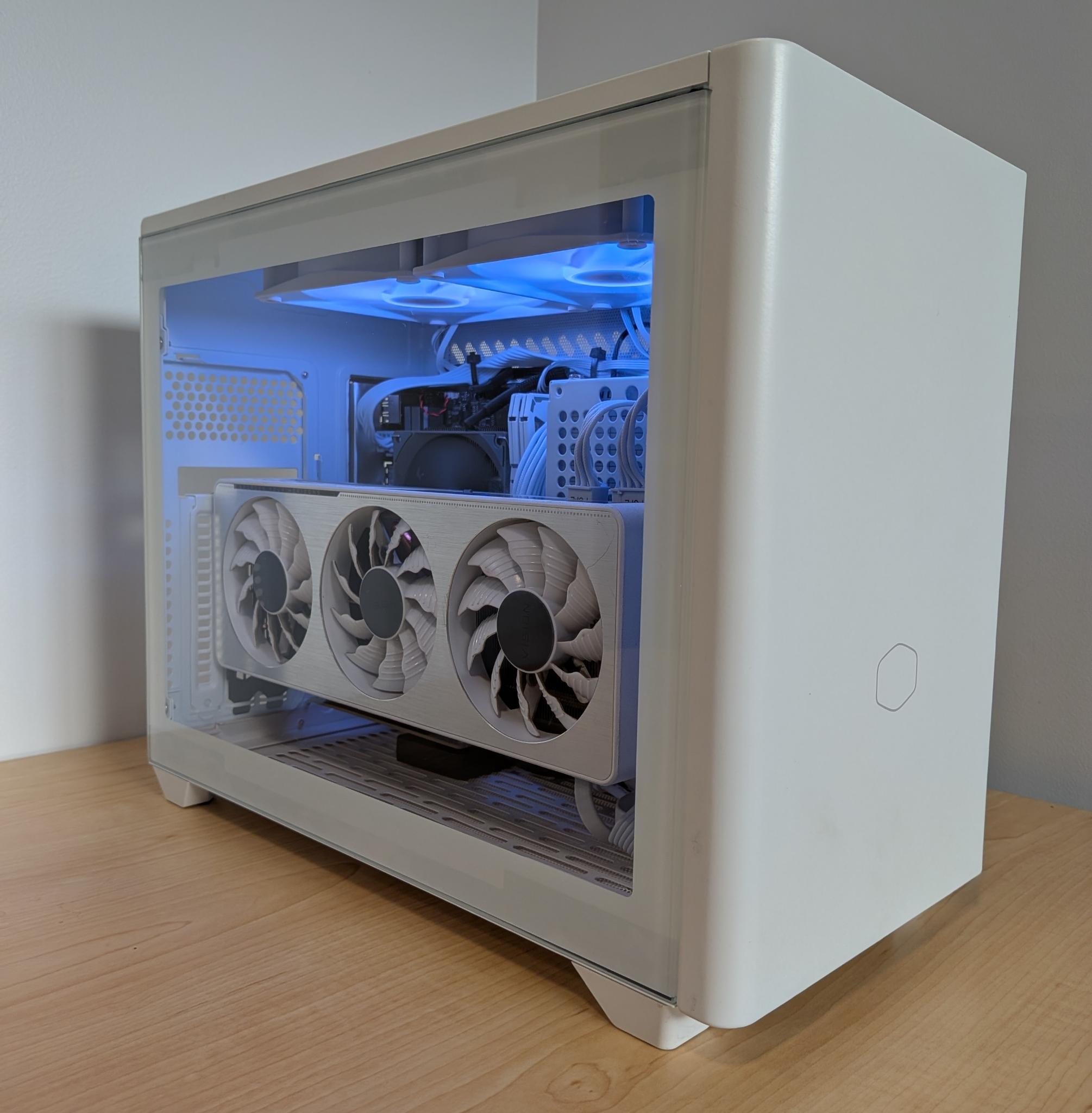 White ITX Gaming PC: Ryzen 5 5500 | RTX 3070 | 16GB DDR4 | 1TB SSD