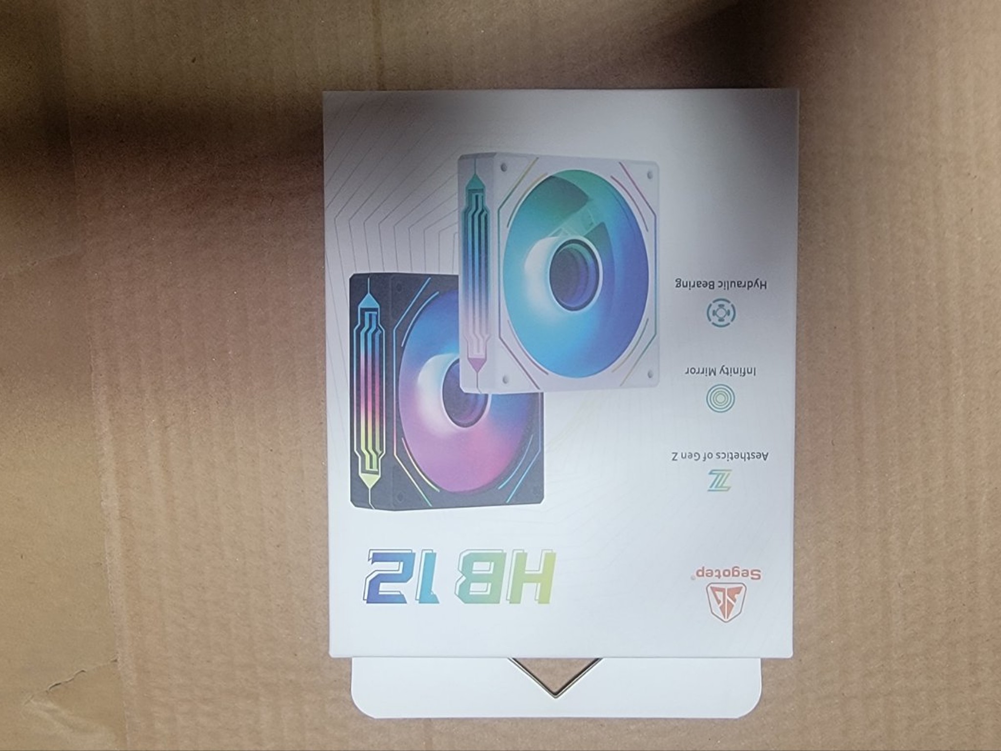 Bulk Clearance!!! – 60x Segotep HB12 White 120mm PWM ARGB Case Fans | Infinite Mirror Design