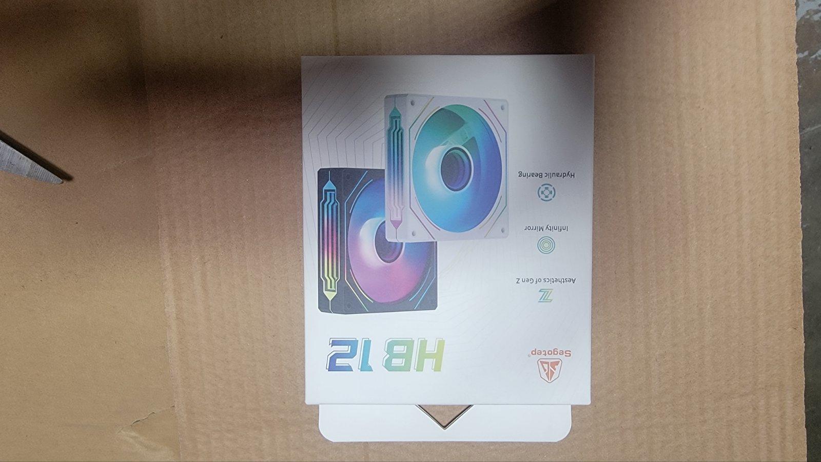 Bulk Clearance!!! – 60x Segotep HB12 White 120mm PWM ARGB Case Fans | Infinite Mirror Design