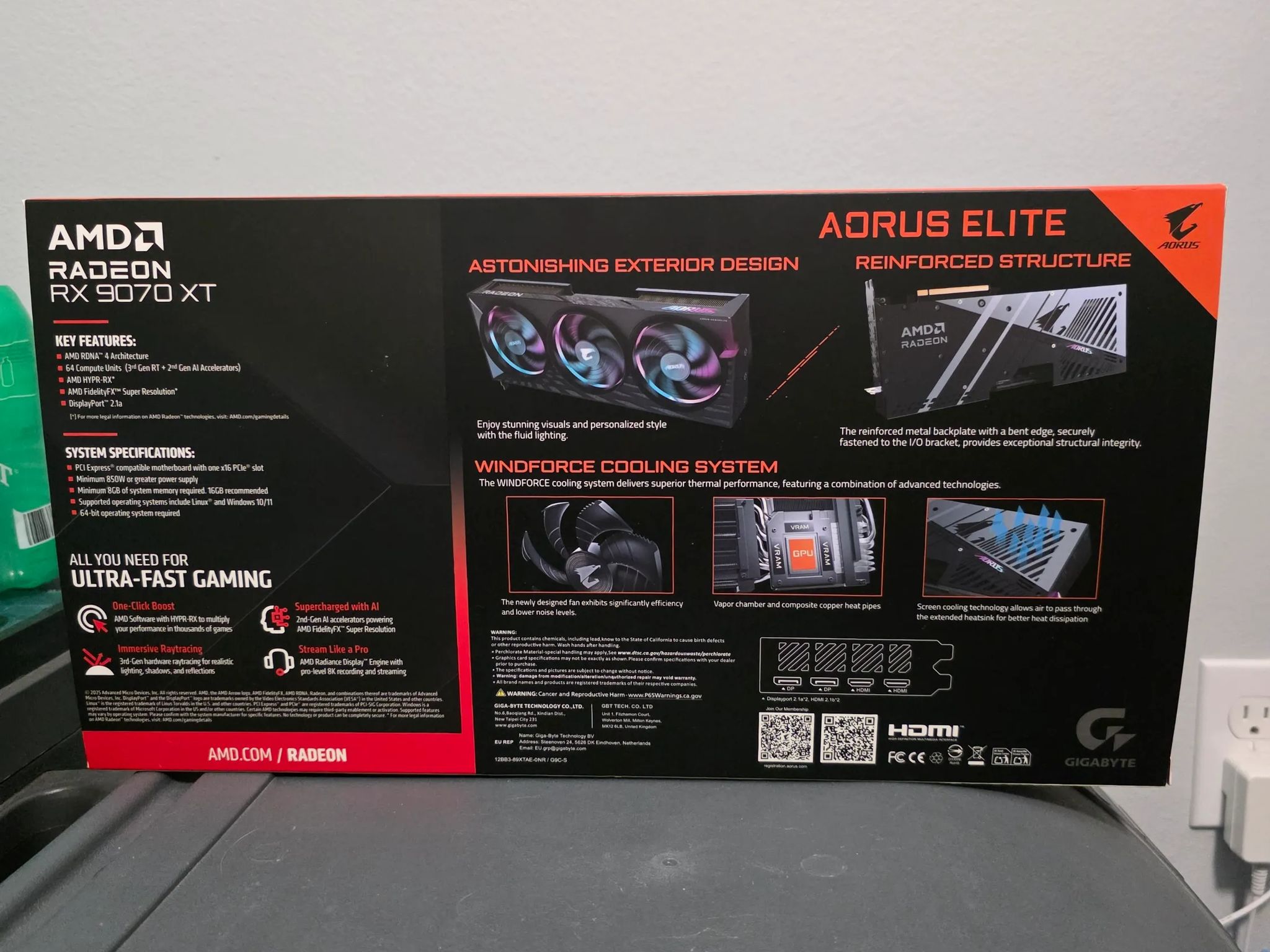 Gigabyte Aorus Elite 9070xt