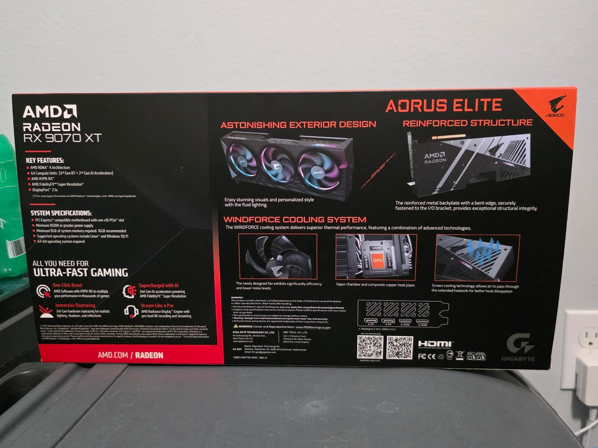 Gigabyte Aorus Elite 9070xt