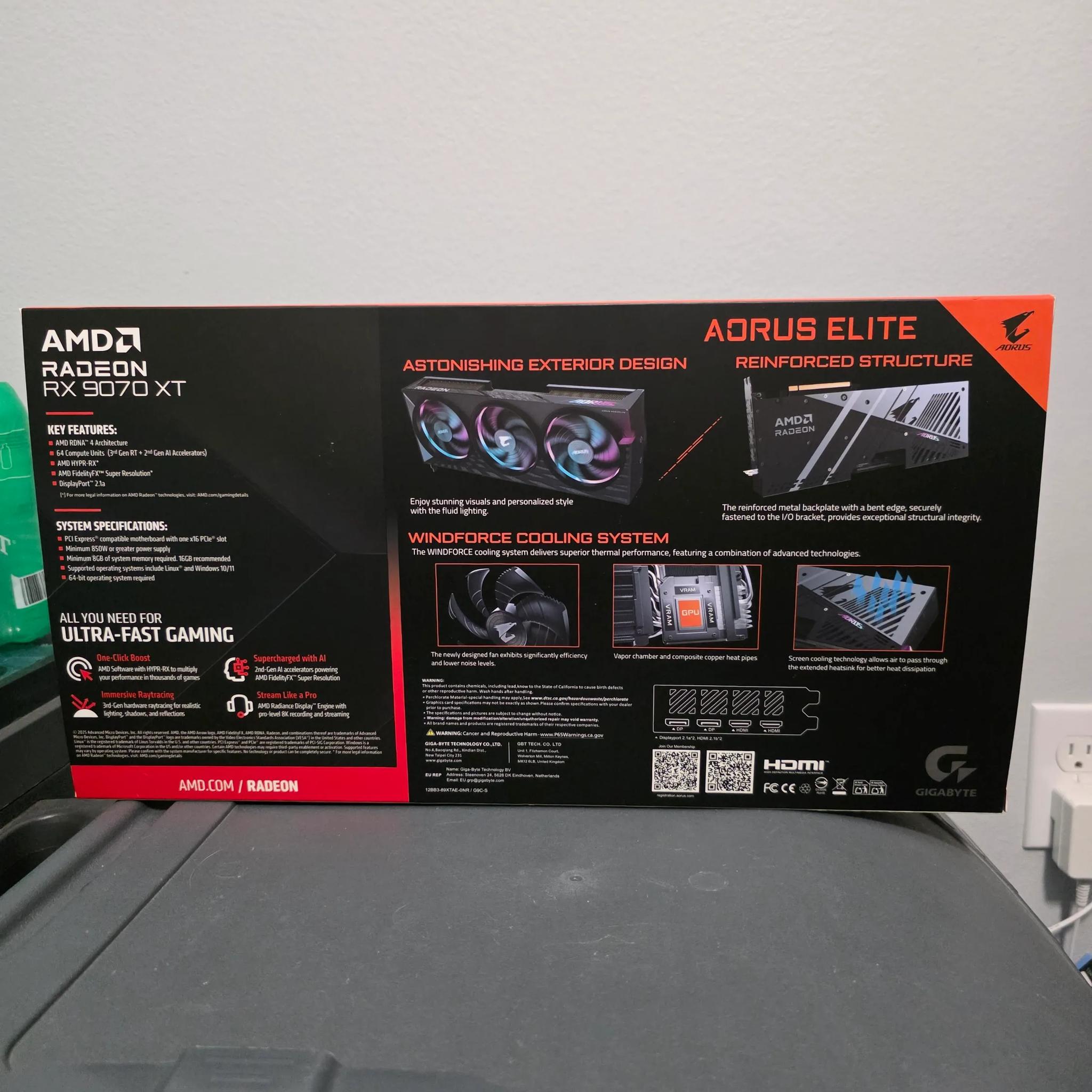 Gigabyte Aorus Elite 9070xt
