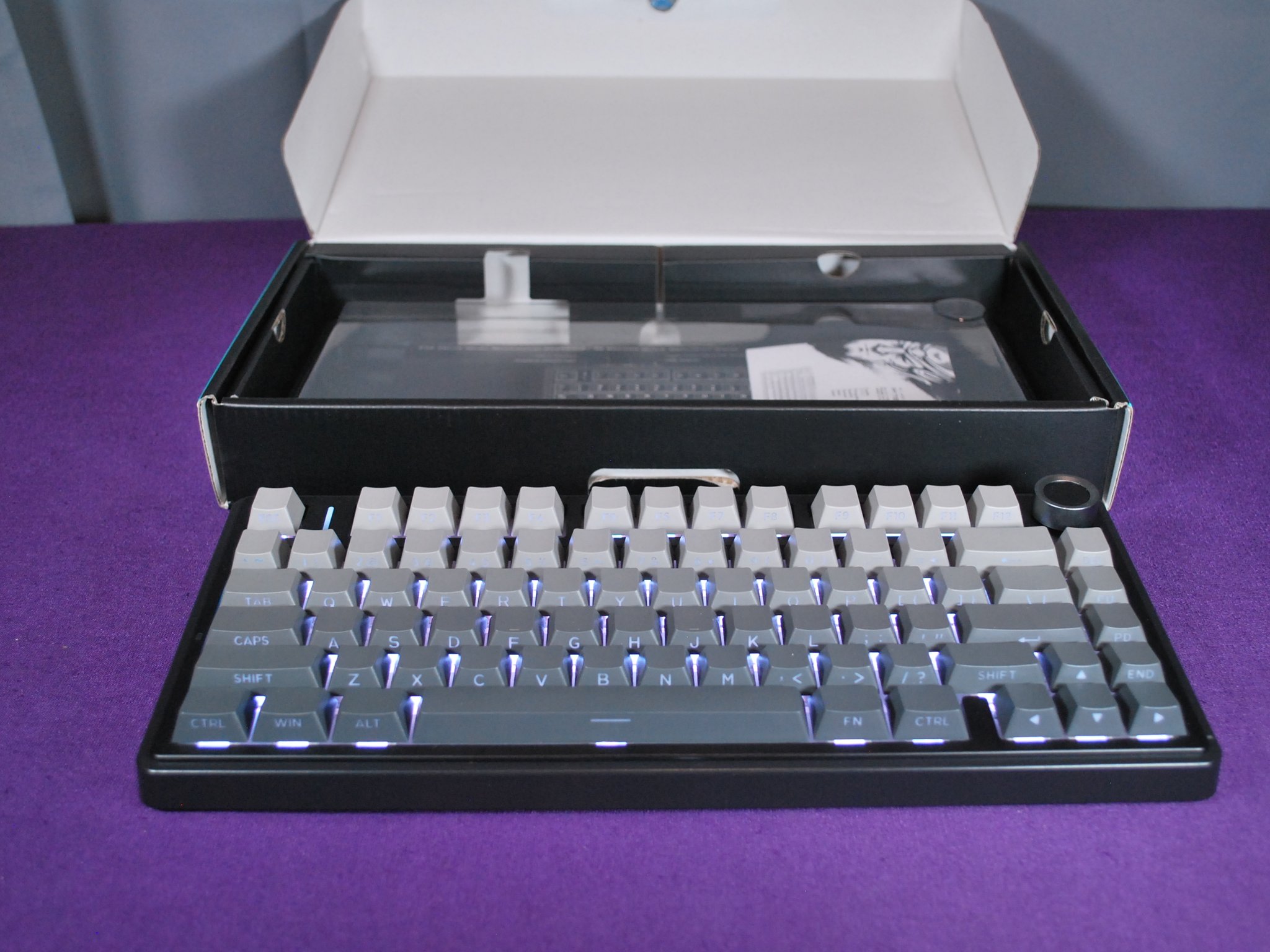 AULA F75 Pro Wireless Mechanical 75%, Pre-lubed Leobog Reaper Switches, with Knob, Hot Swappable