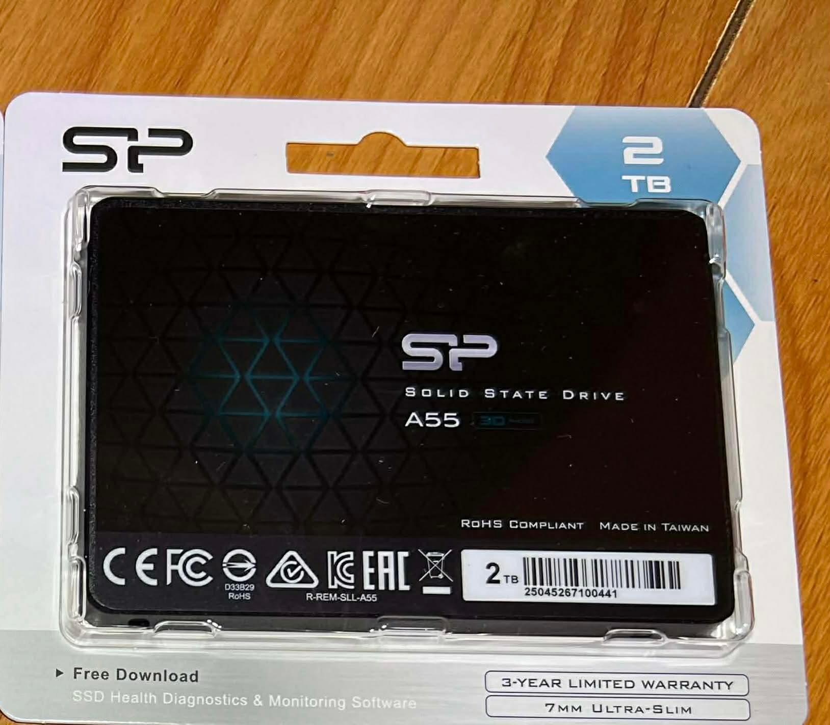 NEW Silicon Power 2TB SSD 3D NAND A55 SLC Cache Performance Boost SATA III 2.5"