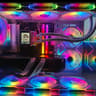 White 4K Gaming/Productivity Custom PC Radeon RX 9070XT - Ryzen 9 7900X, 32GB RAM Scrren+Mirror Fan