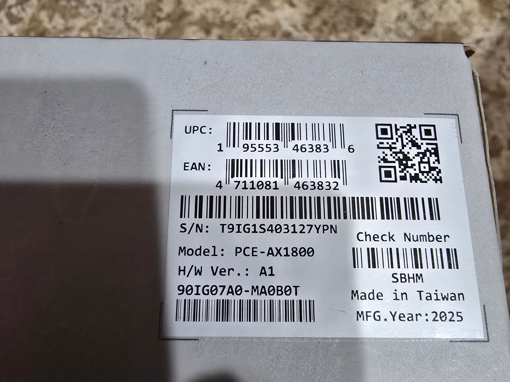 ASUS AX1800 PCIe WiFi Adapter (PCE-AX1800) - WiFi 6, Bluetooth 5.2, Ultra-Low Latency Wireless