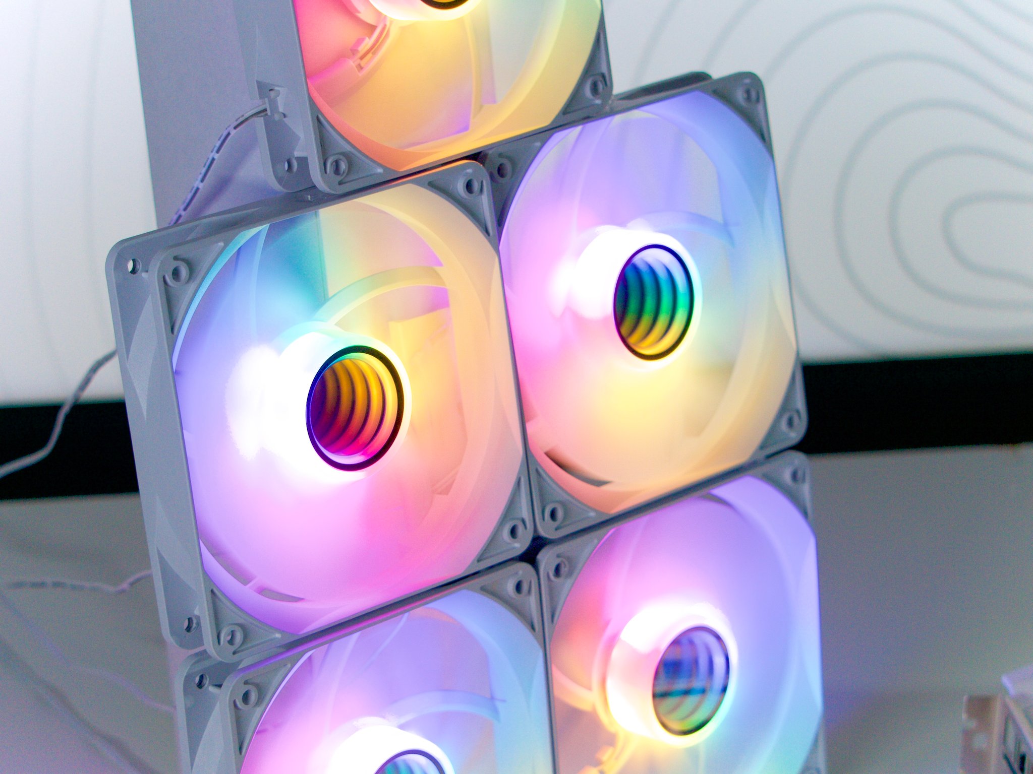 5x Infinity Fans Fixed RGB White RaidMax