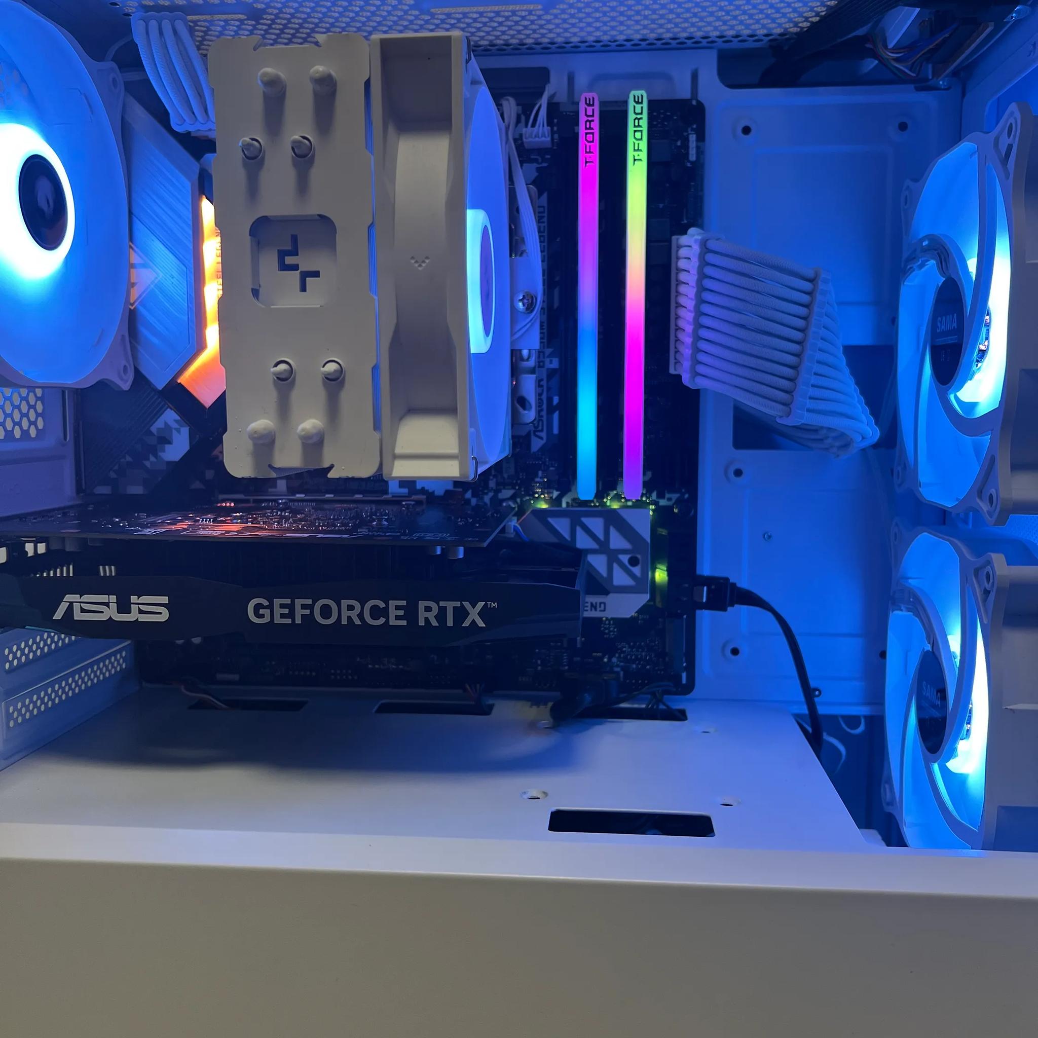 🔵Baby Blue🔵 | RTX 3050 Mid-Range White/Theme PC | Ryzen 5 3400G | 16GB RAM | 1TB SSD | Windows 11