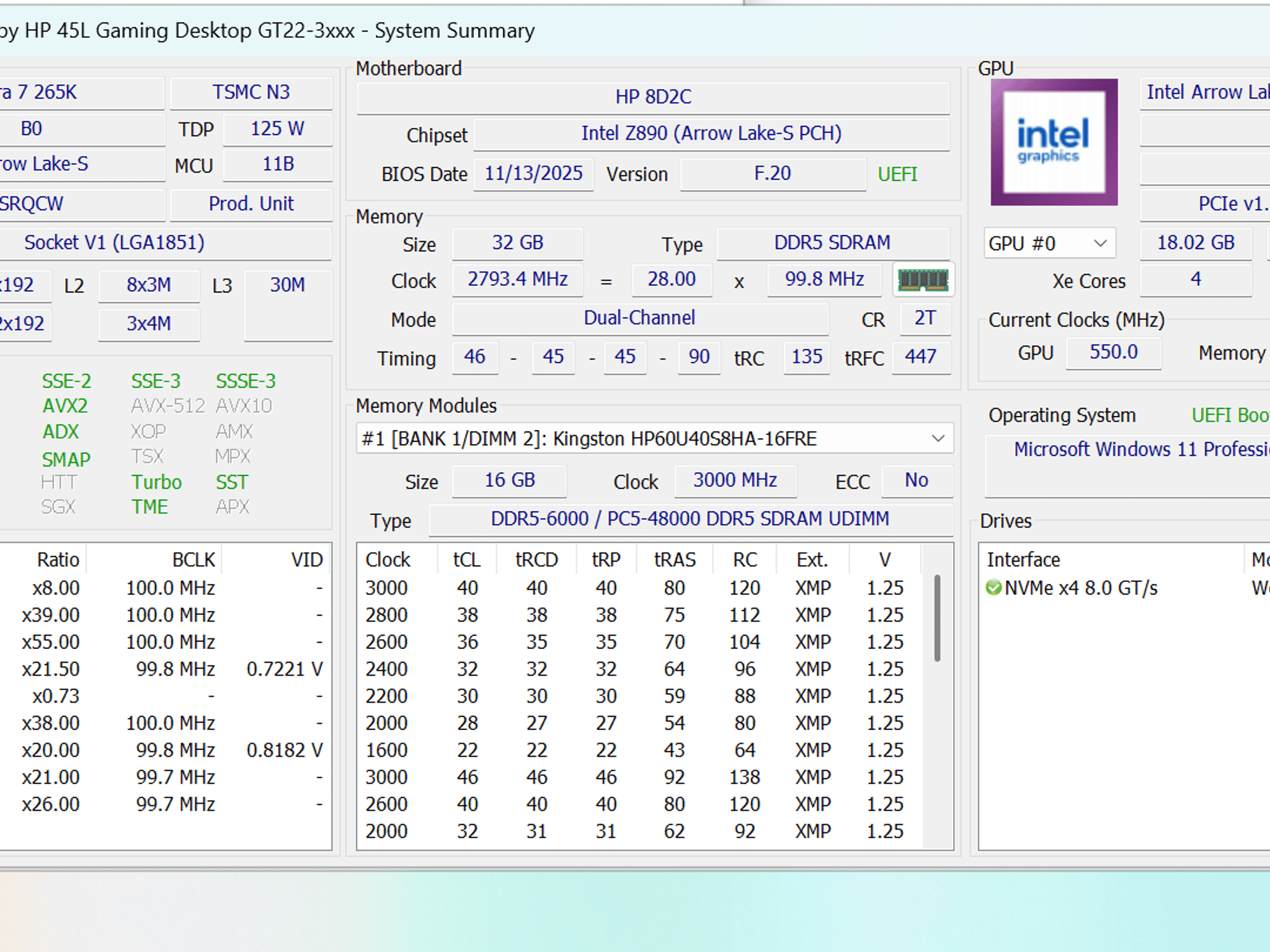 265K | 5070 | 2TB | HP OMEN MAX 45L Gaming PC
