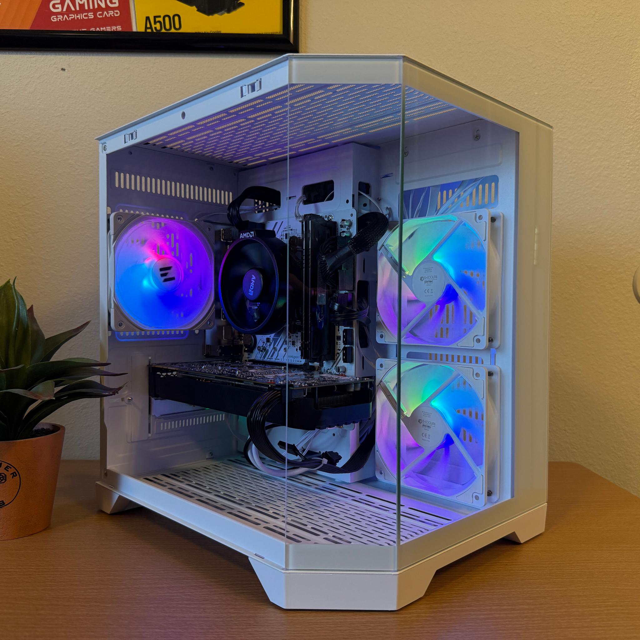 ☃️Custom White RGB Gaming PC☃️| Ryzen 3 3100, GTX 1070 | Fortnite, Valorant, Arc Raiders, and more!