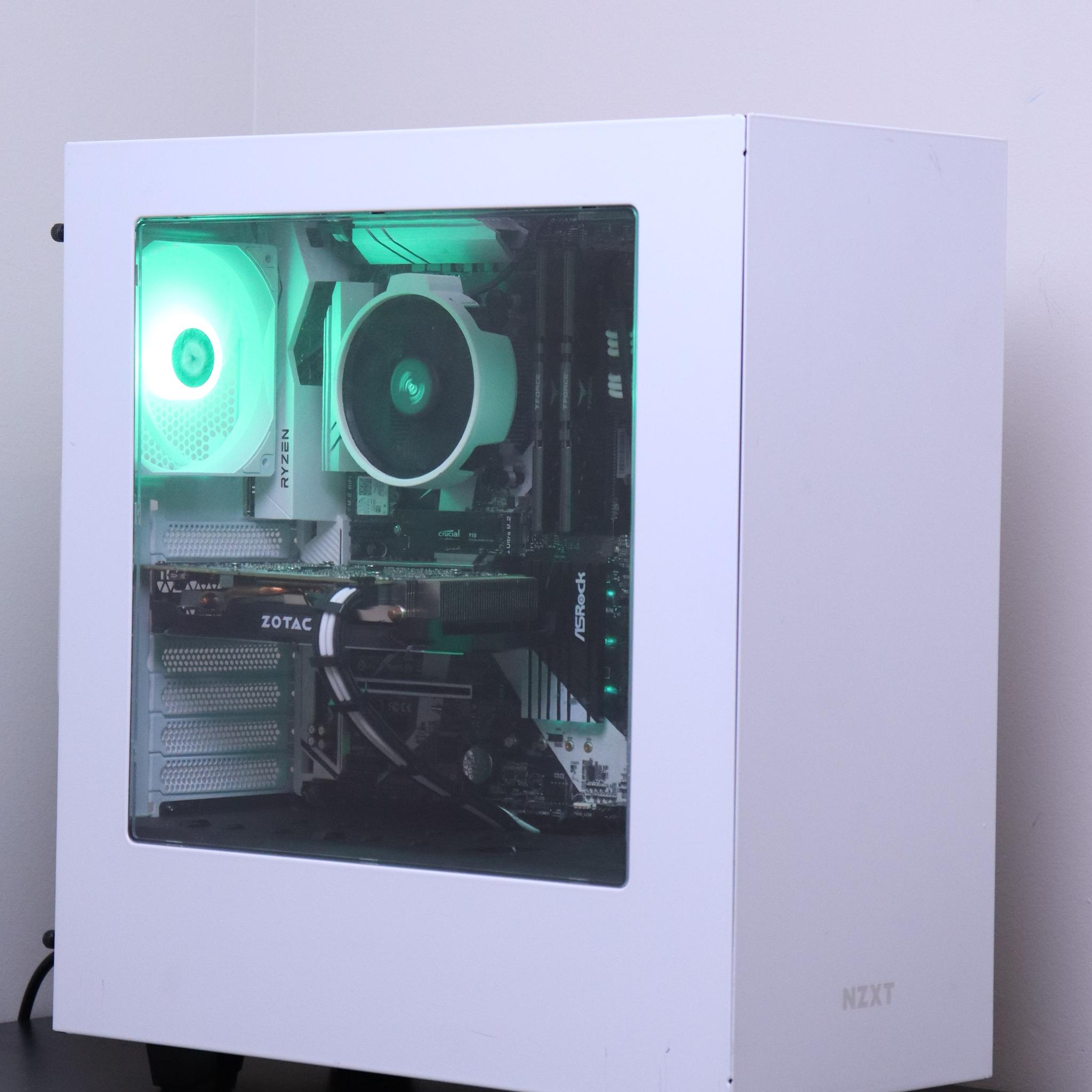 Black and White NVIDIA Gaming PC