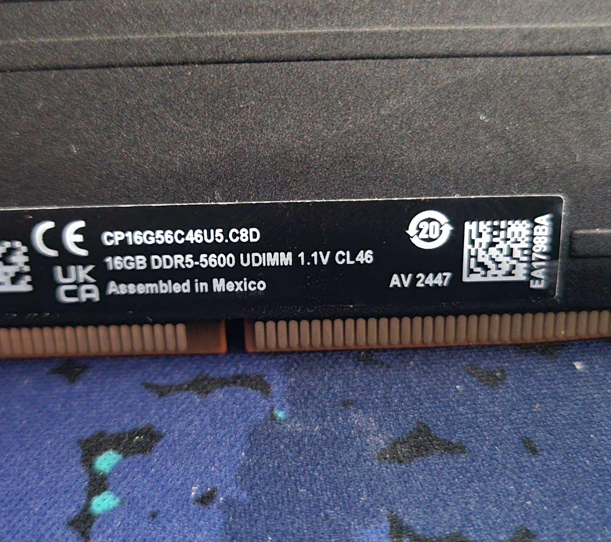 Crucial Pro 32GB DDR5 RAM Kit (2x16GB) 5600MHz XMP/EXPO (No Box)