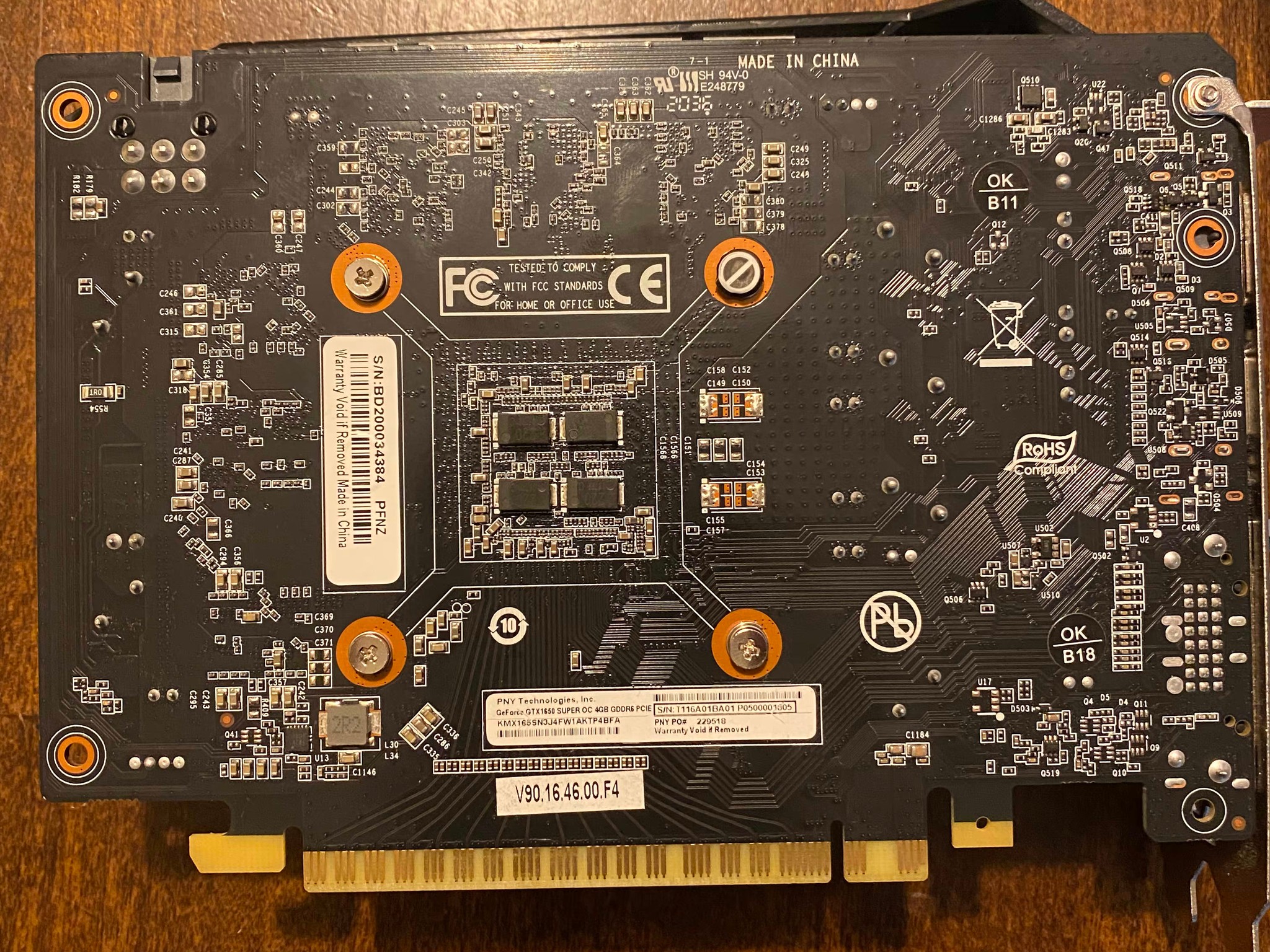 PNY GTX 1650 Super 4GB XLR8 OC 