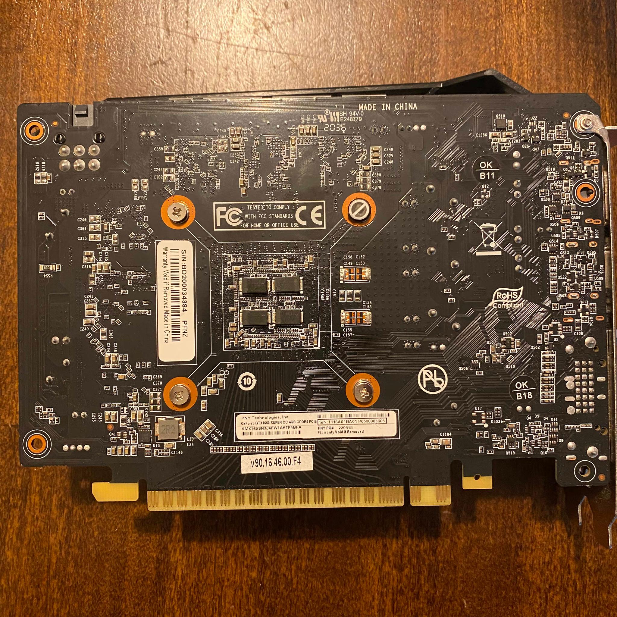 PNY GTX 1650 Super 4GB XLR8 OC 