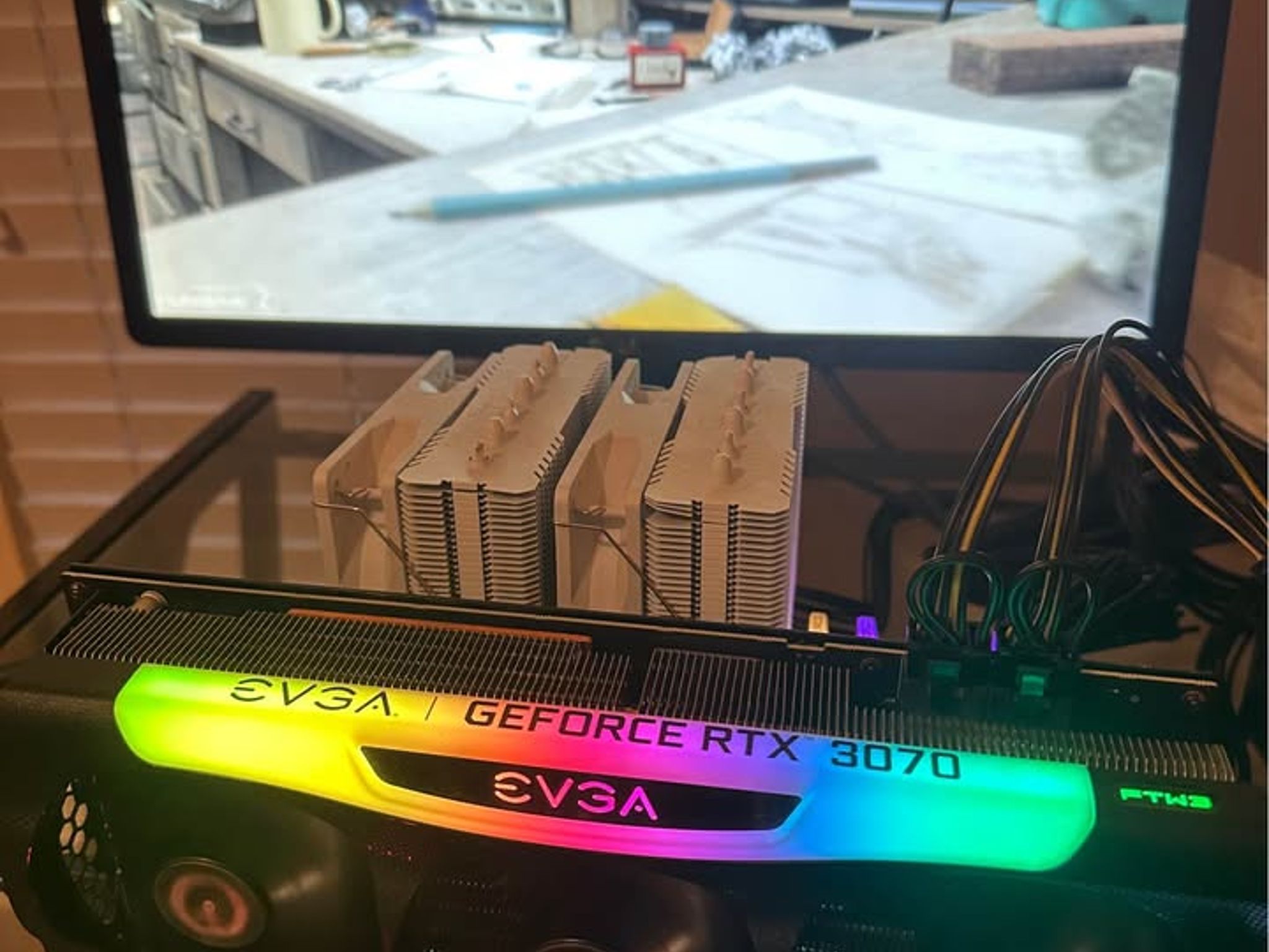 Like New EVGA RTX 3070 FTW3 Ultra 8 GB with original box