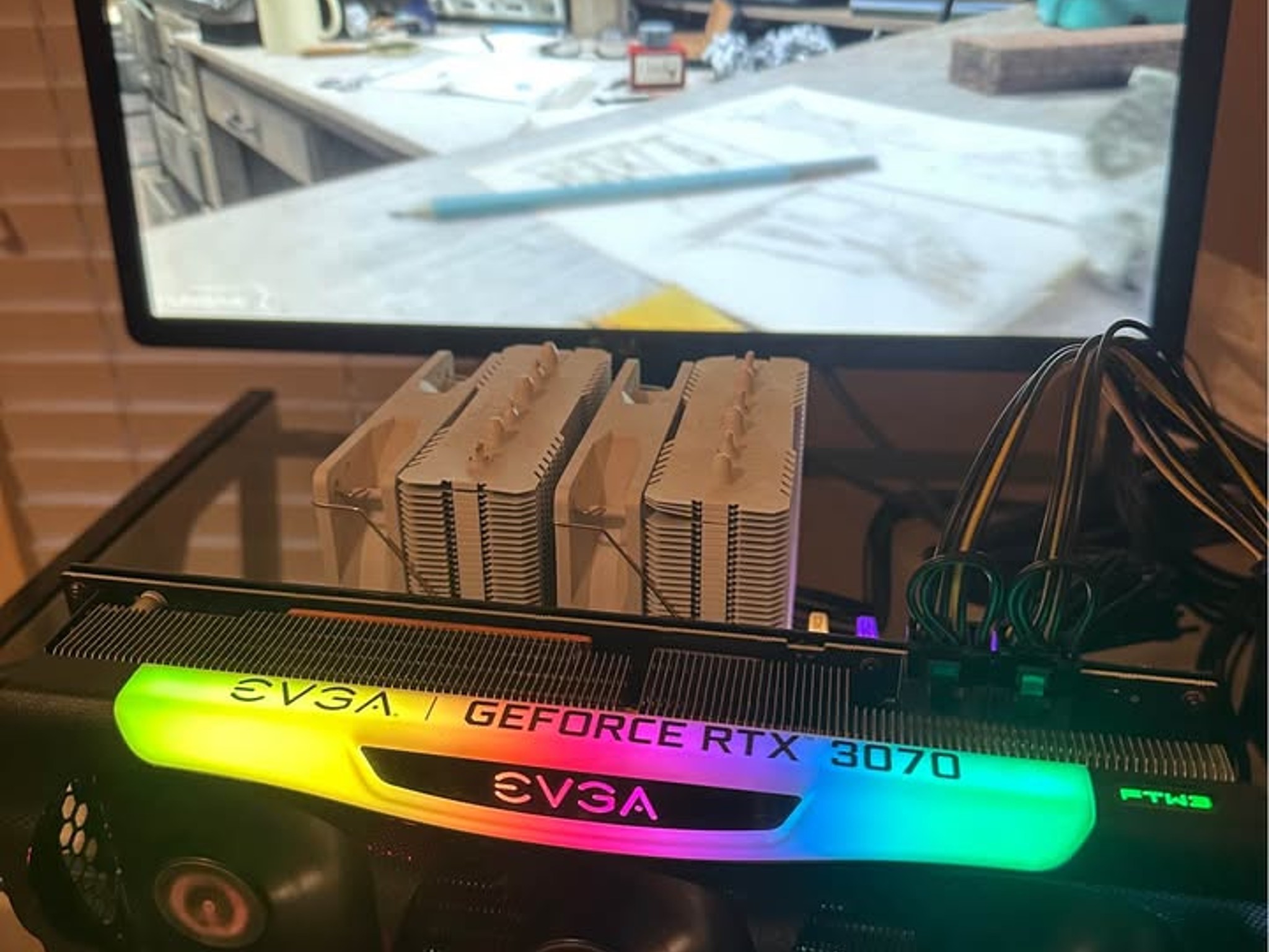 Like New EVGA RTX 3070 FTW3 Ultra 8 GB with original box