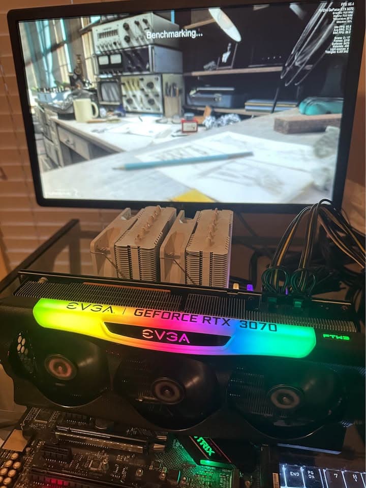 Like New EVGA RTX 3070 FTW3 Ultra 8 GB with original box