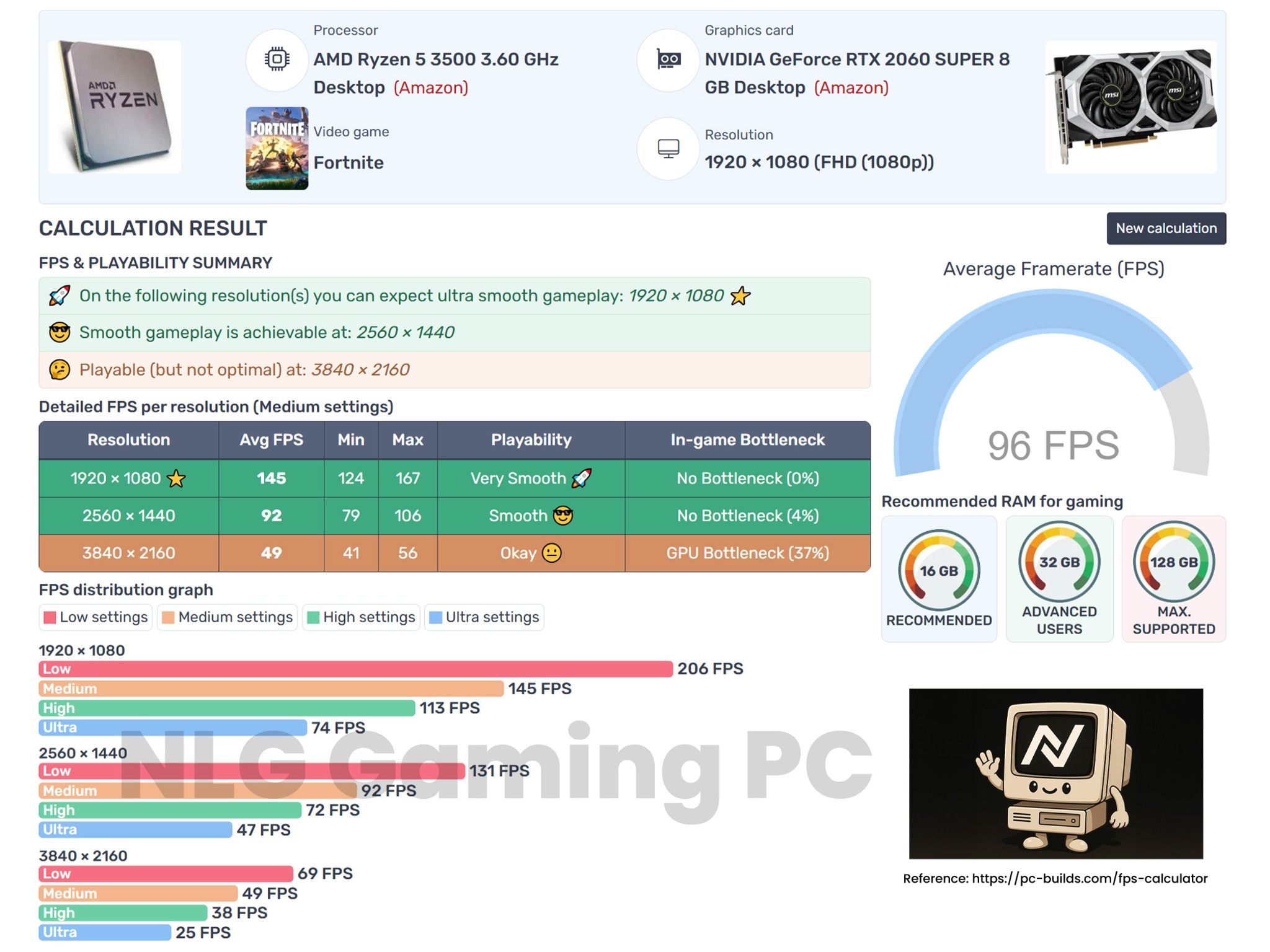 🎮 Gaming PC | GeForce RTX 2060 Super | Ryzen 5 3500 | 16GB RAM | 512GB NVME M.2 | WIFI | WIN 11 Pro