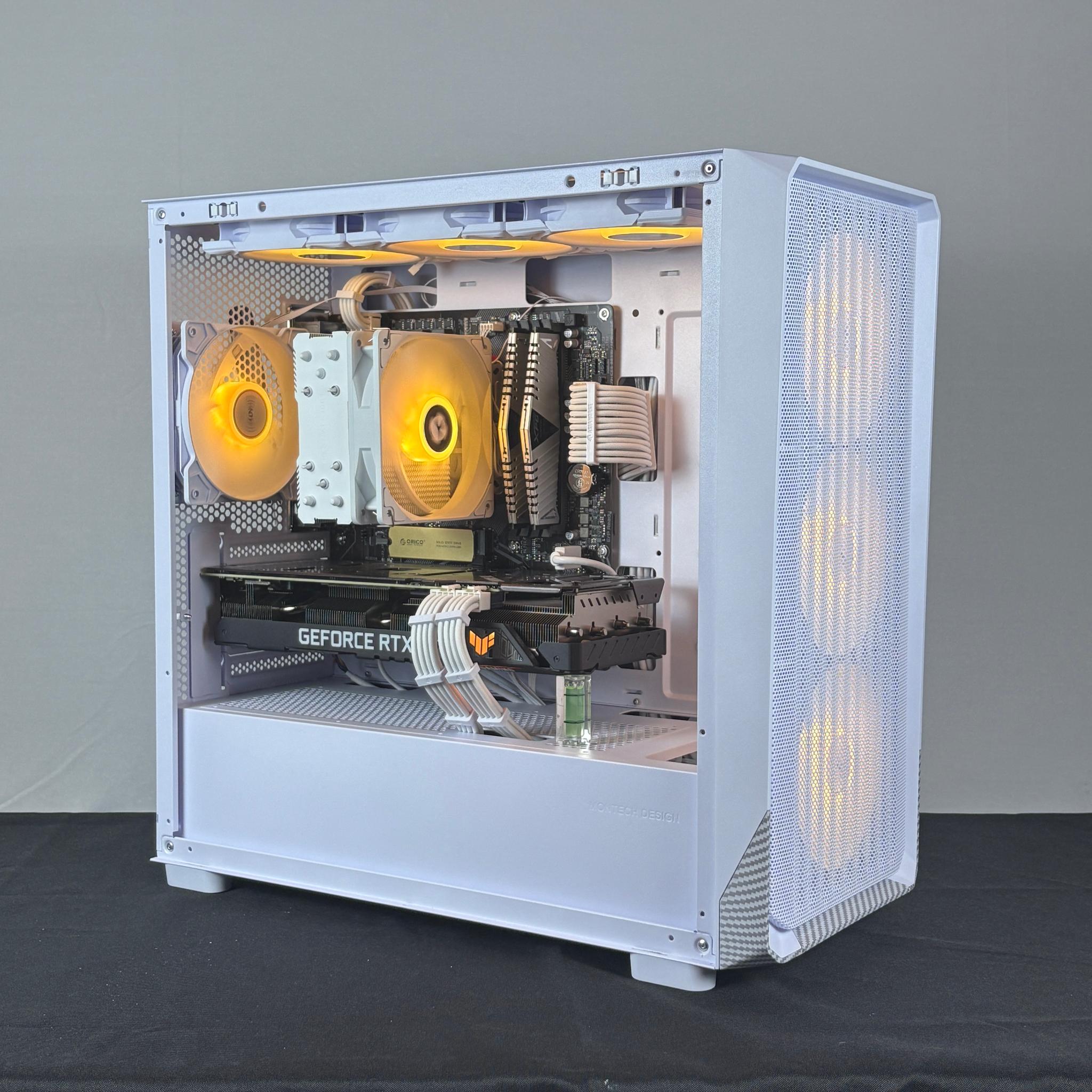 🤍 White RTX 3070 + Ryzen 7 3700X Gaming PC | 16GB DDR4 | ARGB Control