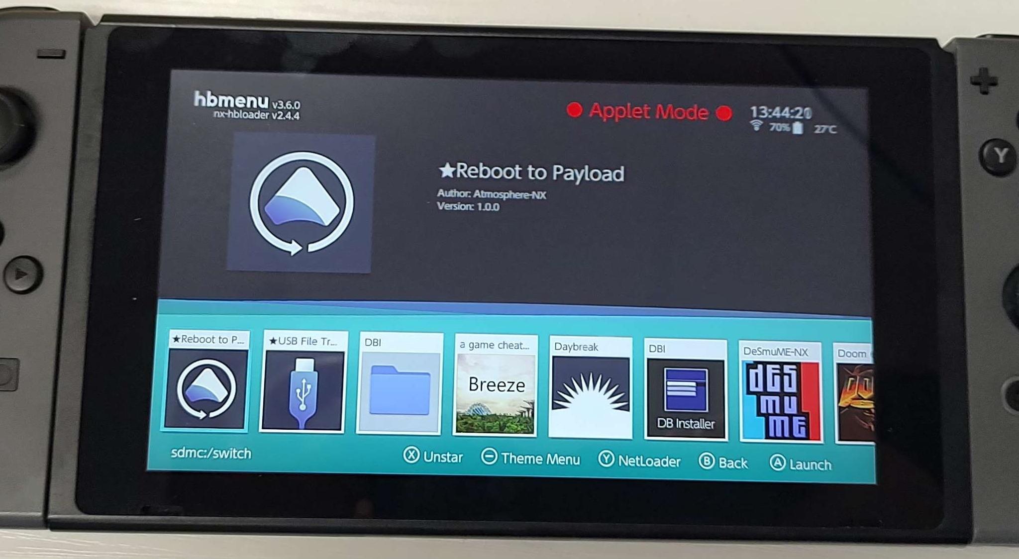 Nintendo Switch Soft Modded