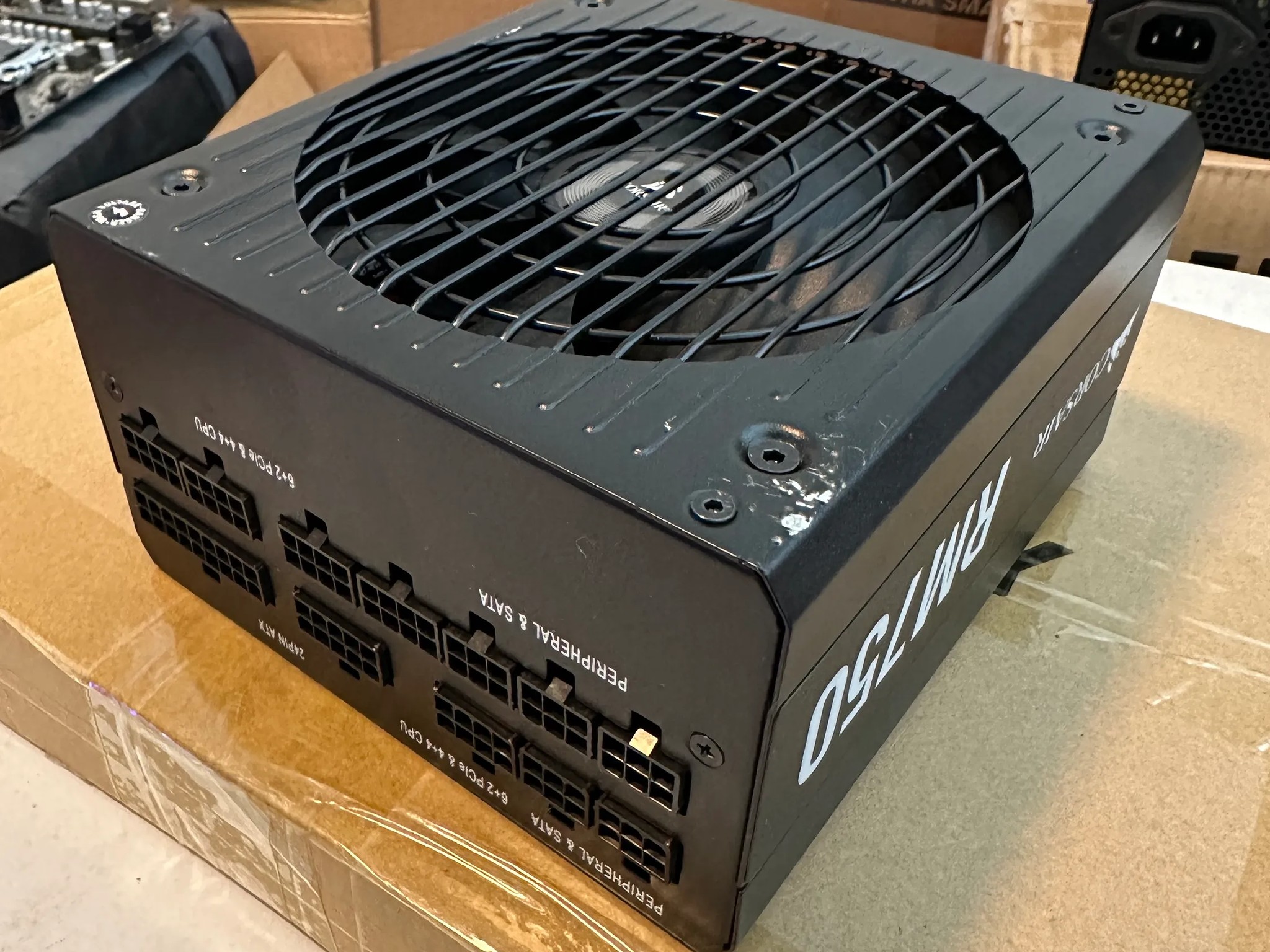 Used Corsair RM Series, RM750, 750 Watt, 80+ Gold Certified, Fully Modular Power Supply
