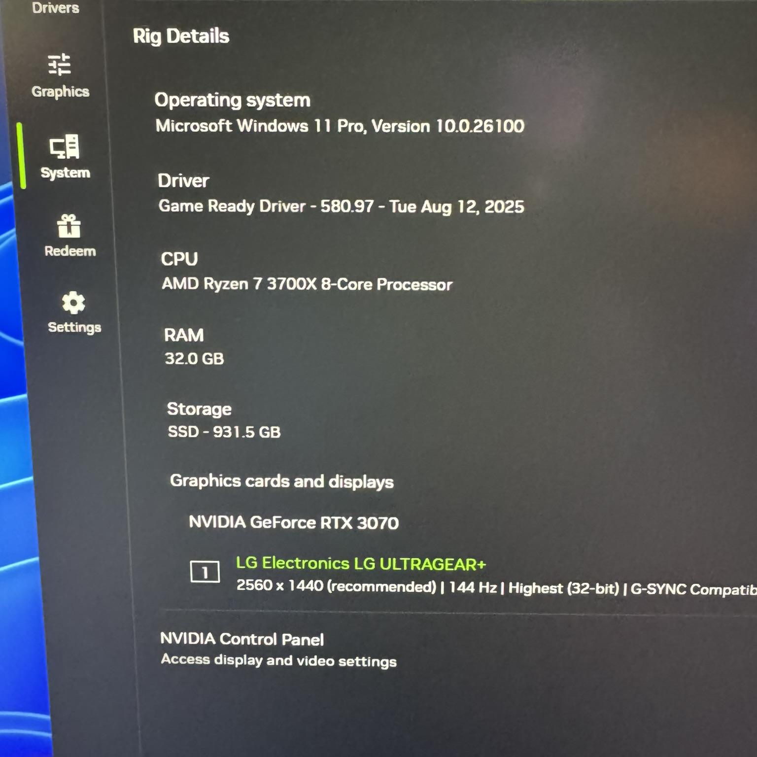 1440p Gaming Beast | RTX 3070 | Ryzen 7 3700X | 32GB DDR4 | WIFI