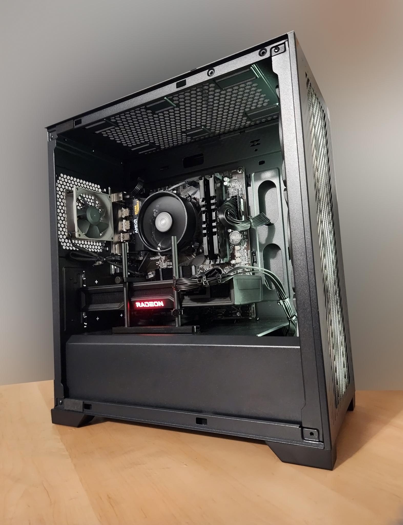 Productivity & Gaming PC - Ryzen 5 5500, 16GB RAM, Rx 6750 XT 12GB - Windows 11 Professional