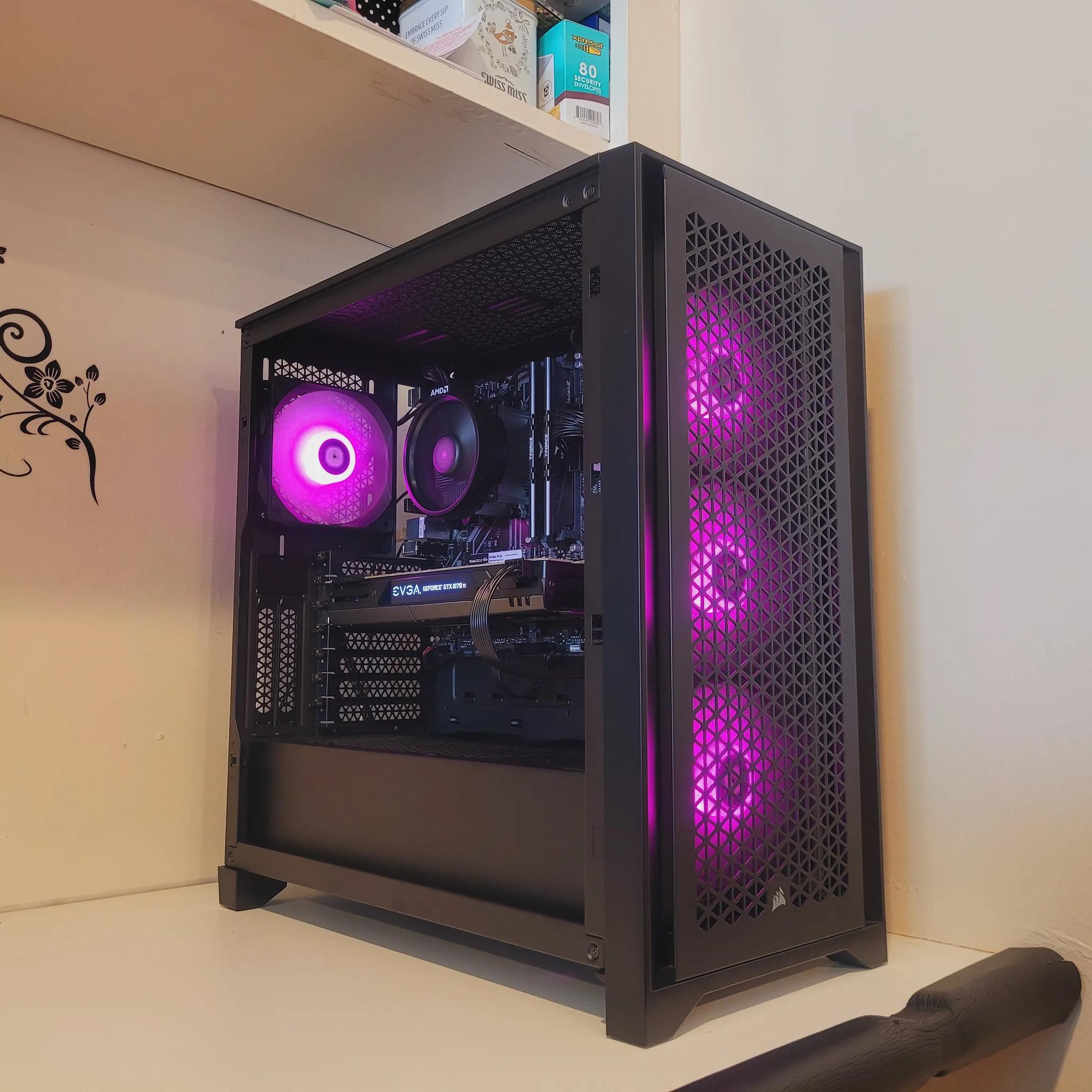 Budget RGB Ryzen GTX Gaming PC | Ryzen 5 2600 | GTX 1070ti | 16GB Ram | Budget Gaming PC Desktop
