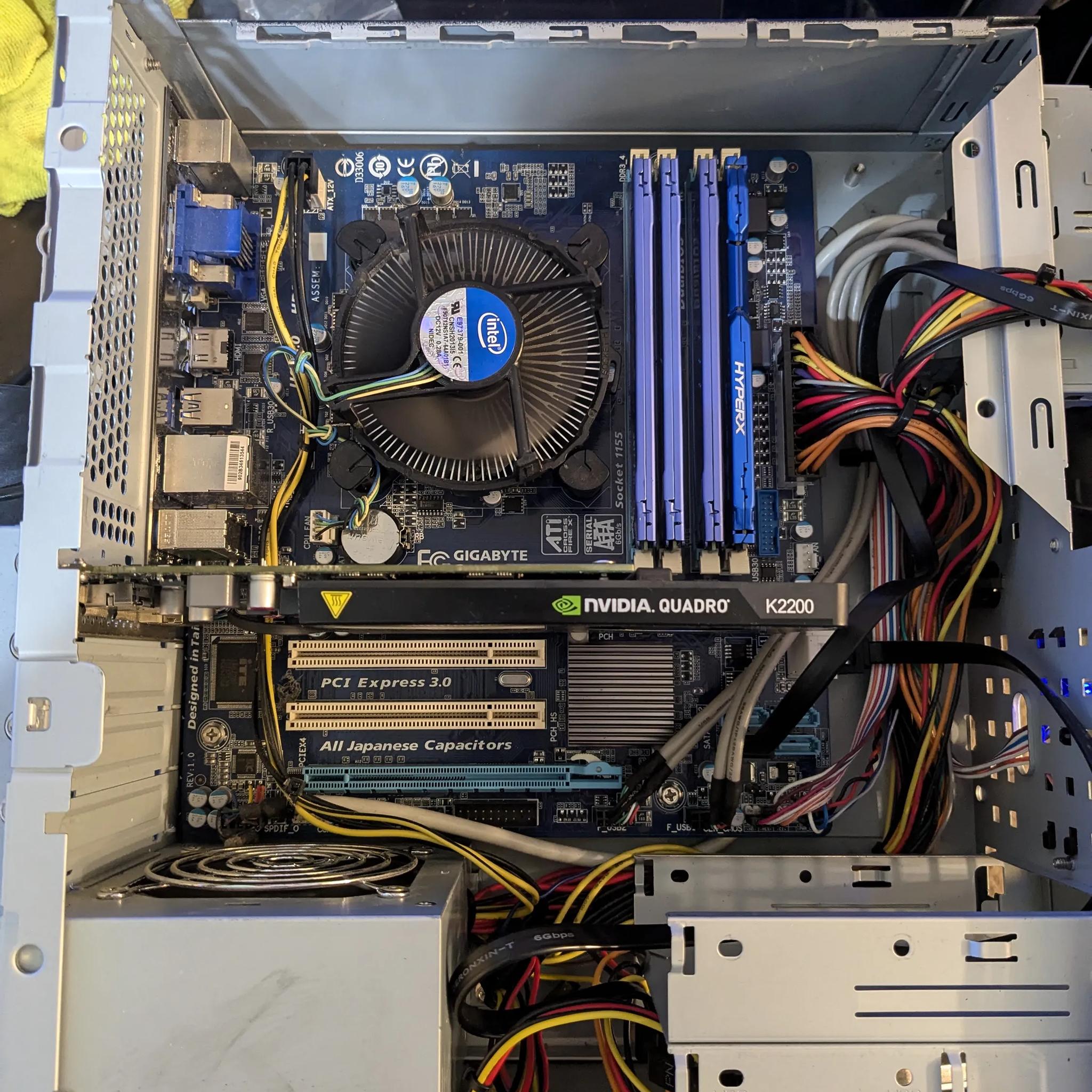Budget Custom SFF - i5-2400, 16GB RAM, Quadro K2200 4GB (GTX 750 TI), 400GB SSD, Win10, Wifi, RGB