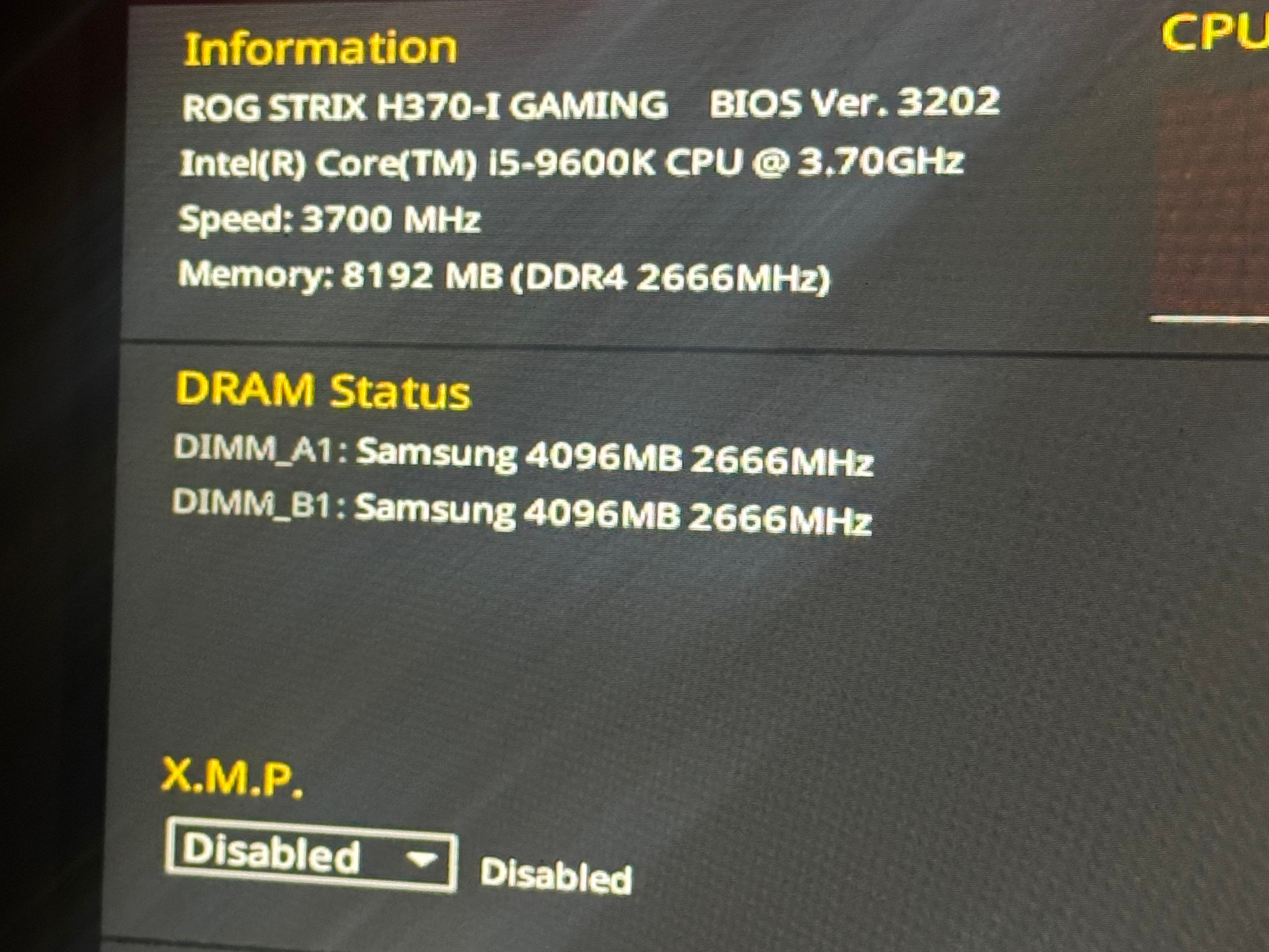 Intel i5 9600k + H370-I Asus rog strix + notua cooler
