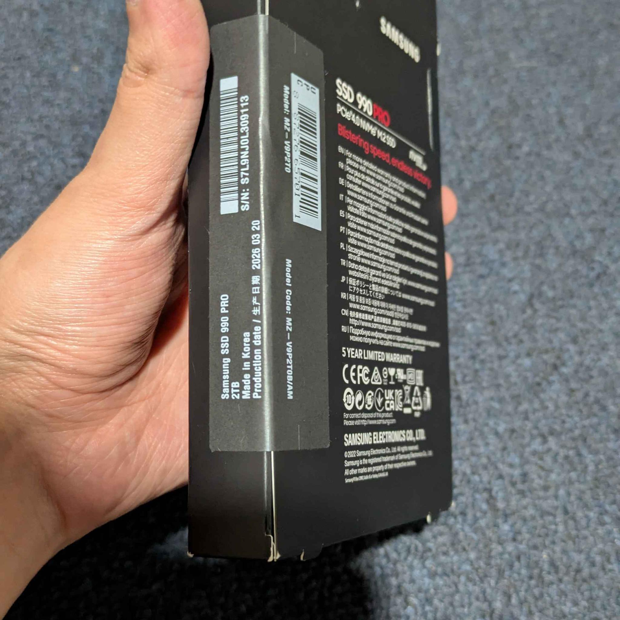 Sealed Samsung 990 Pro NVMe M.2 SSD 2 TB