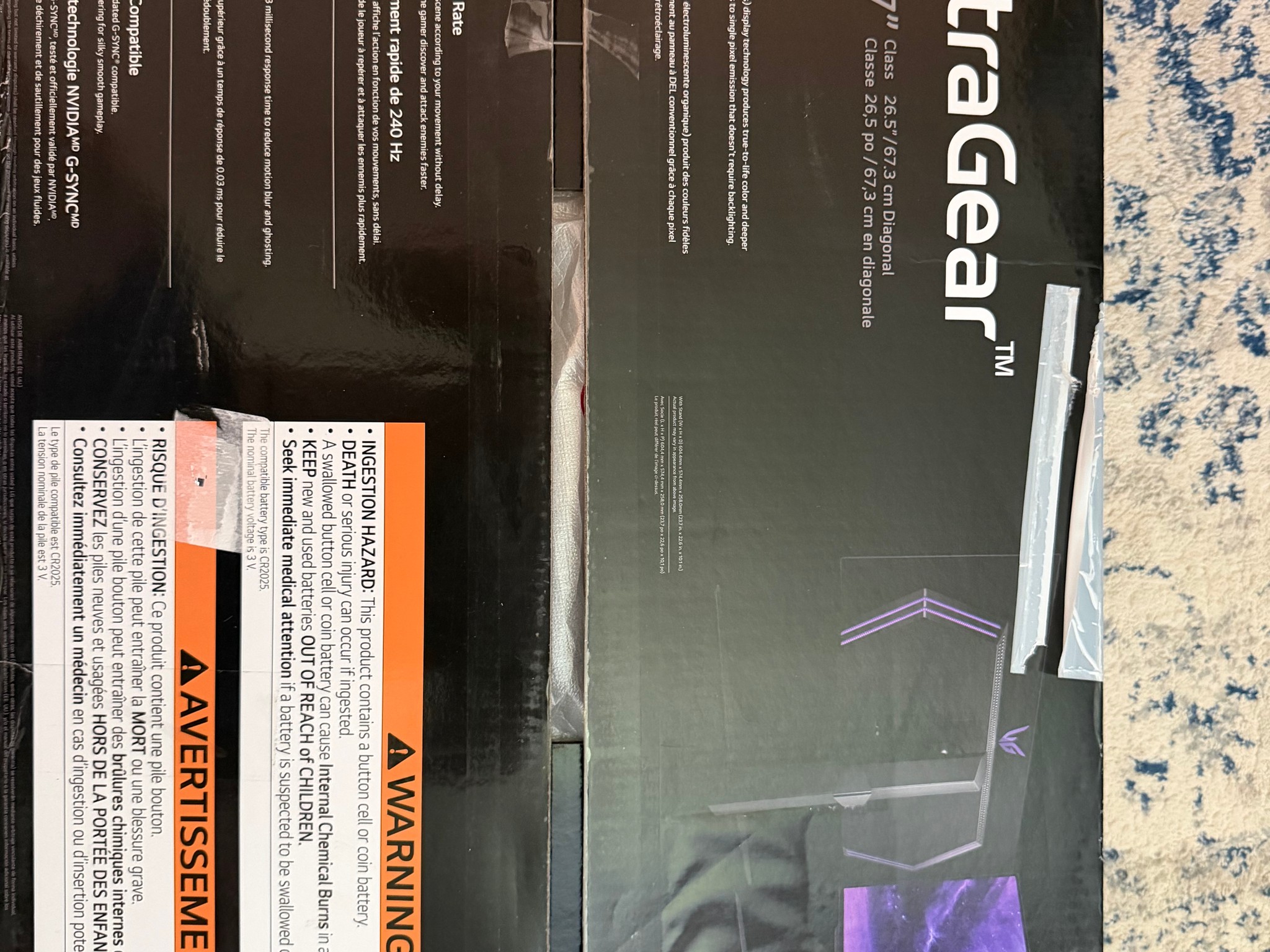LG 27GS95QE 27” OLED 1440p 240Hz GSYNC Gaming Monitor