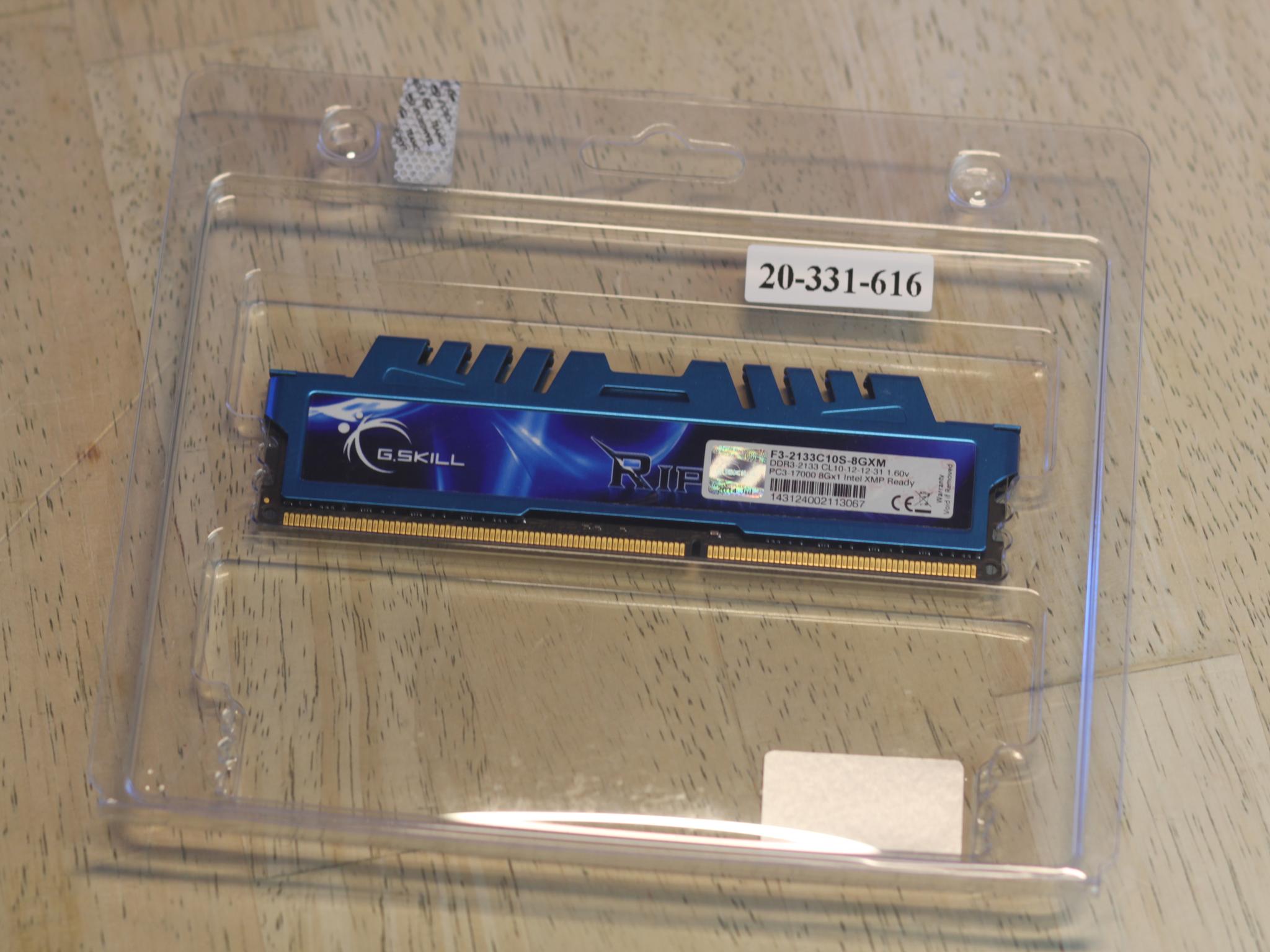 G.Skill Ripjaws X DDR3 (1x8GB) 2133MT/s CL10