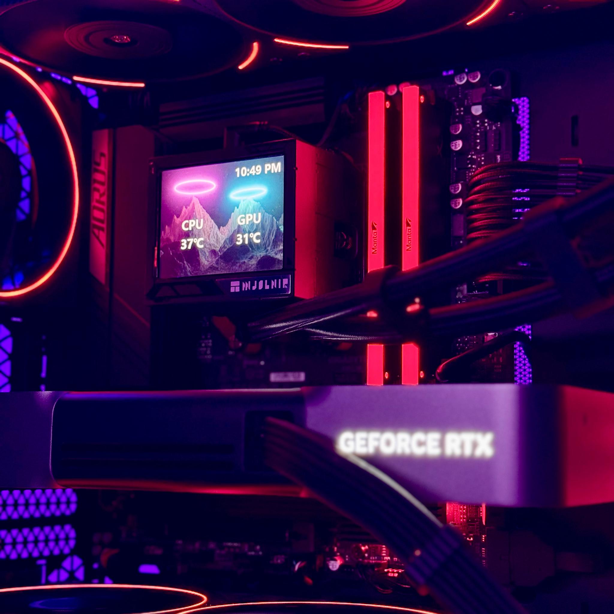 Nightfall 🌑✨ 5080 Founders Edition | 9800X3D | 32GB DDR5-6000 RAM | 2TB SSD | 360 AIO Liquid Cooled