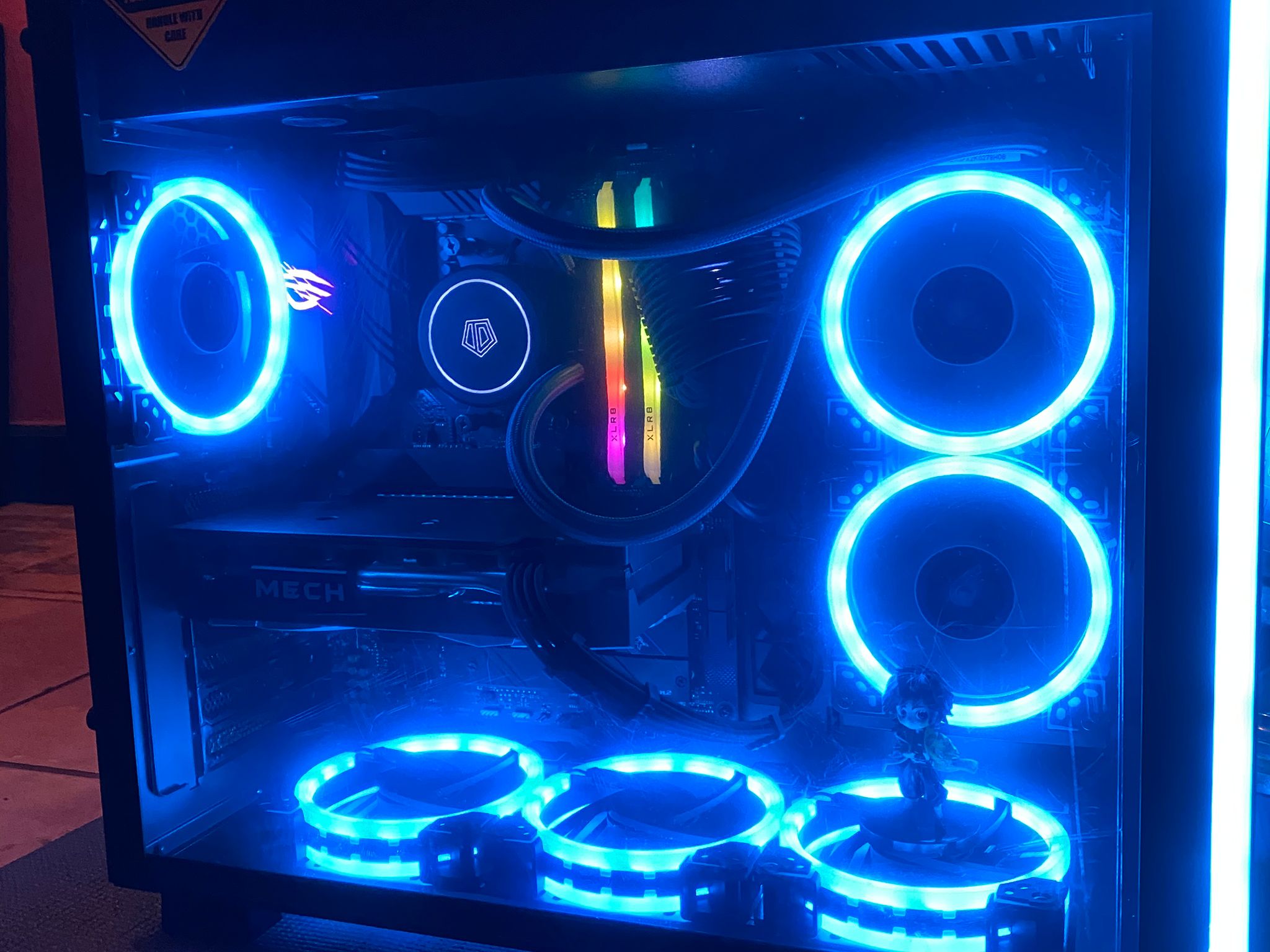 (Liquid💦Cooled)| Ryzen 5 6-Core AMD| RX6600| 16GB XLR8 DDR4 RGB RAM| 500GB NVMe SSD| Windows 11