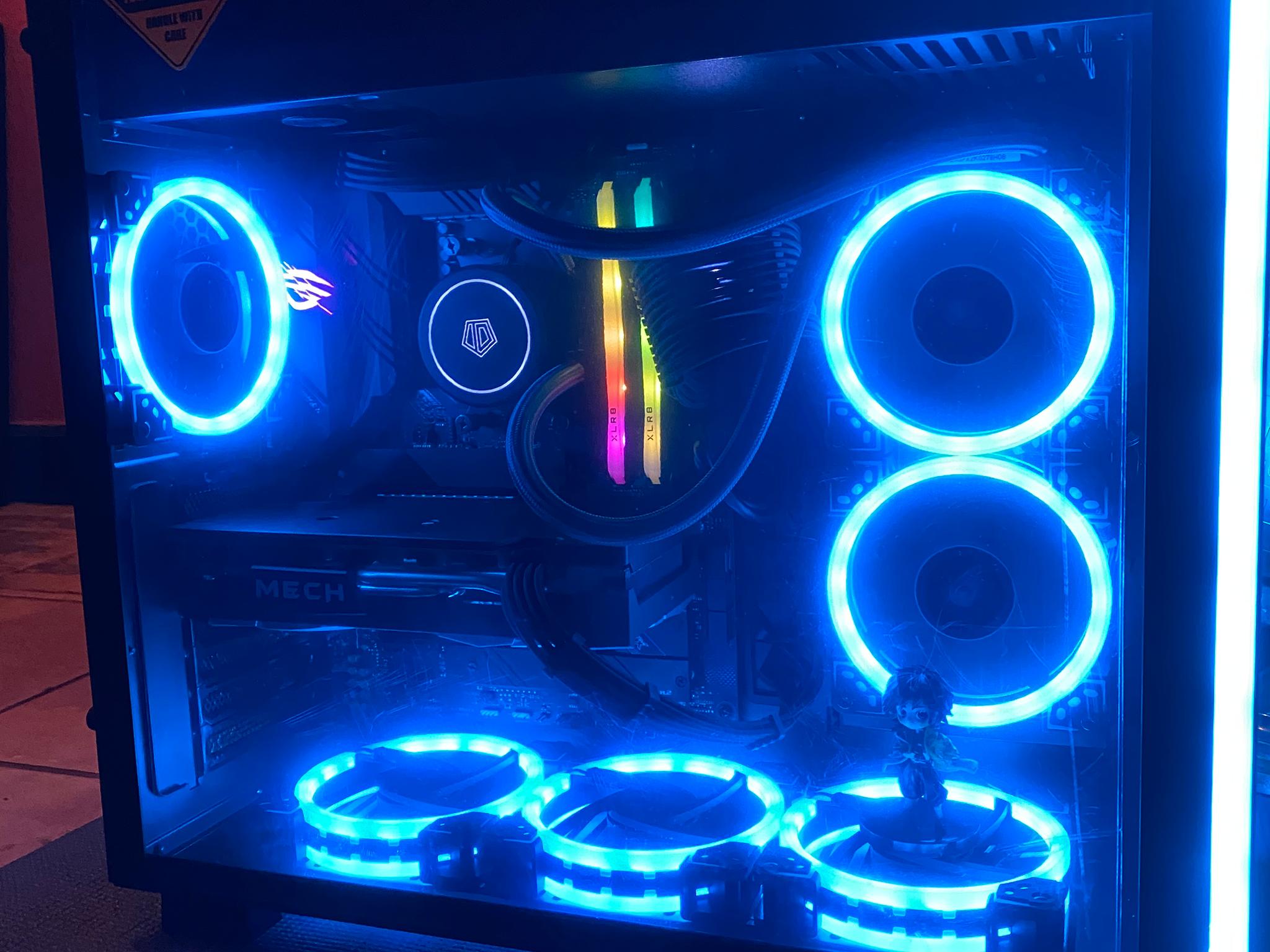 (Liquid💦Cooled)| Ryzen 5 6-Core AMD| RX6600| 16GB XLR8 DDR4 RGB RAM| 500GB NVMe SSD| Windows 11